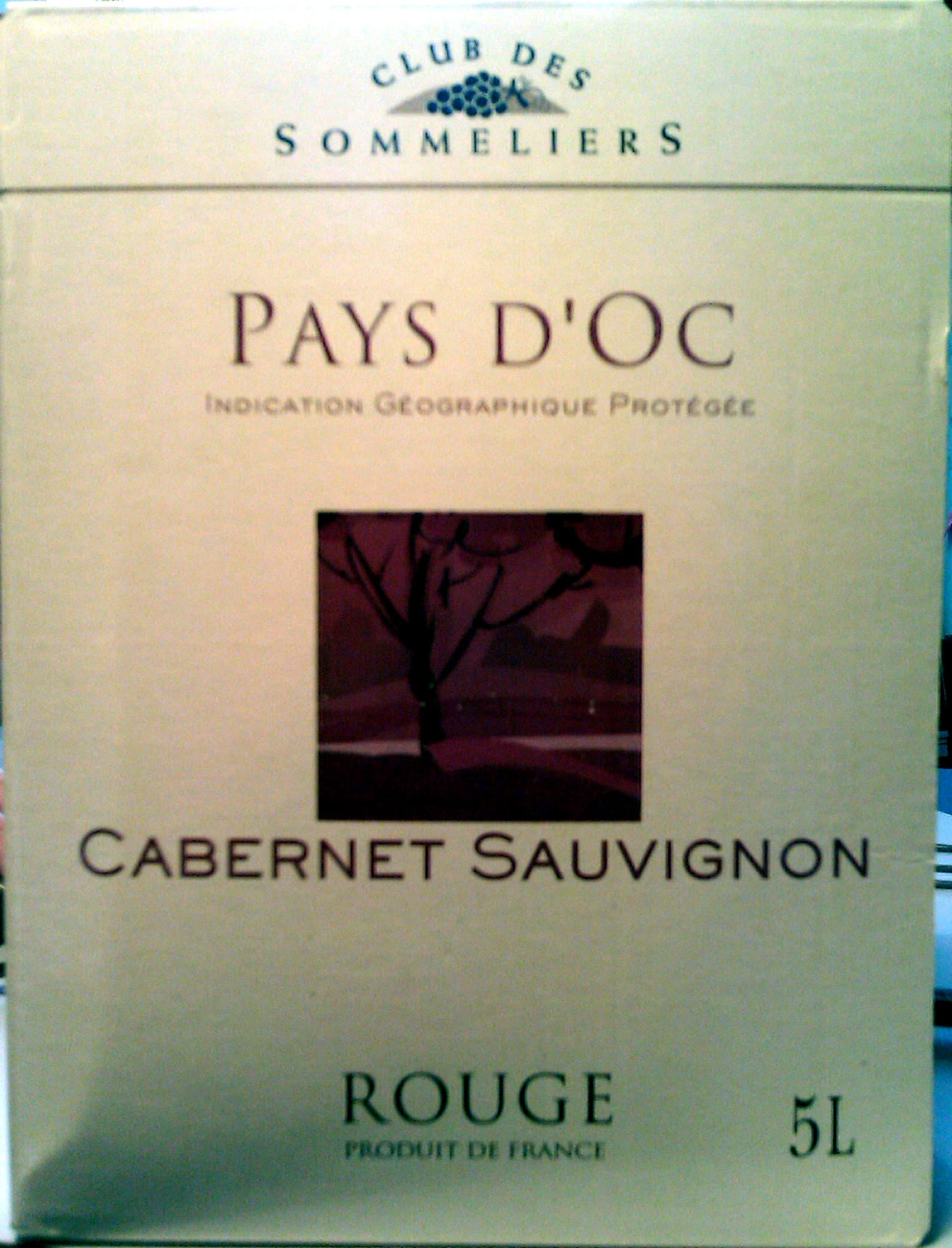 Club des Sommeliers Cabernet Sauvignon packshot