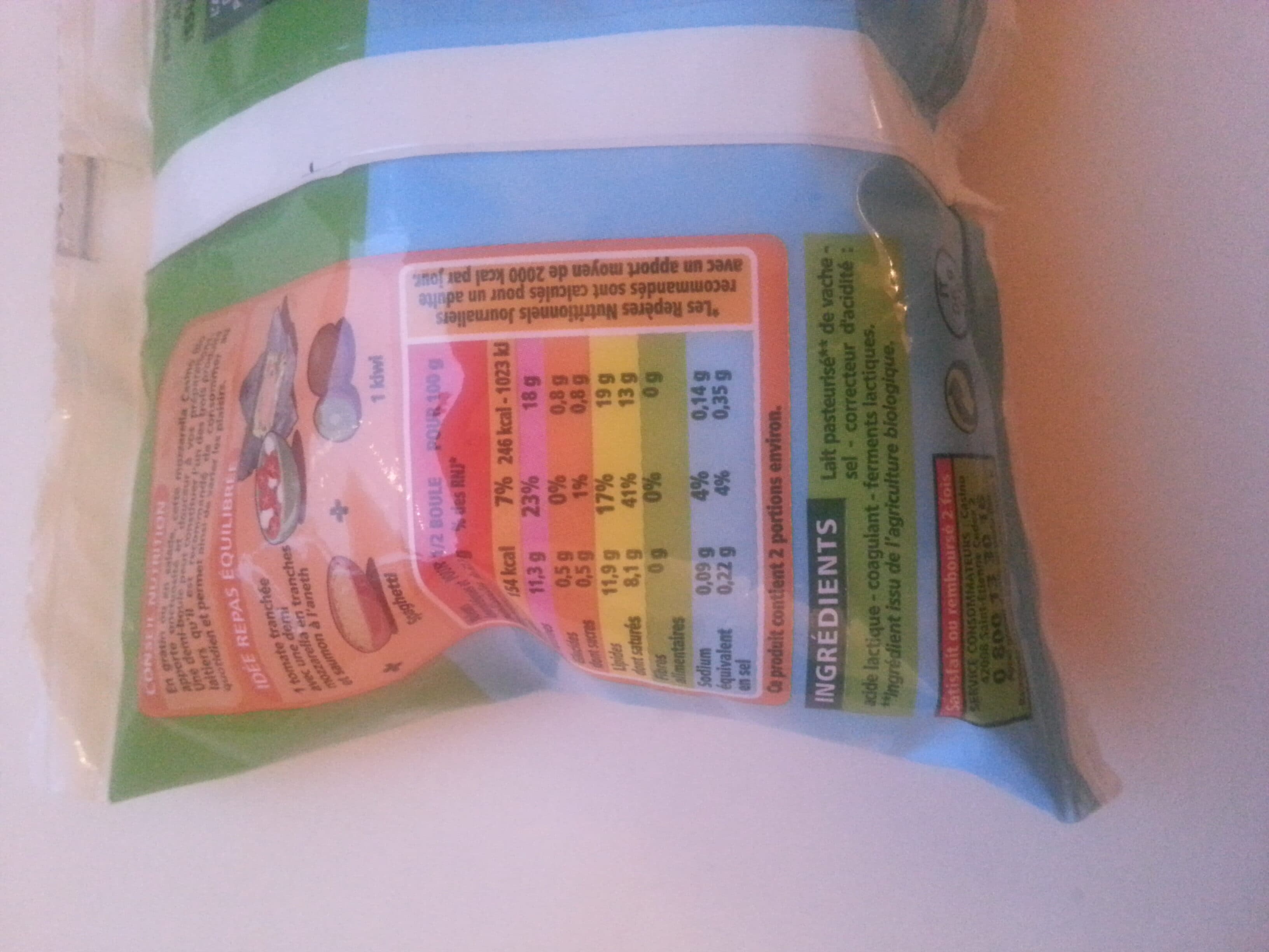 Casino Mozzarella biologique packshot