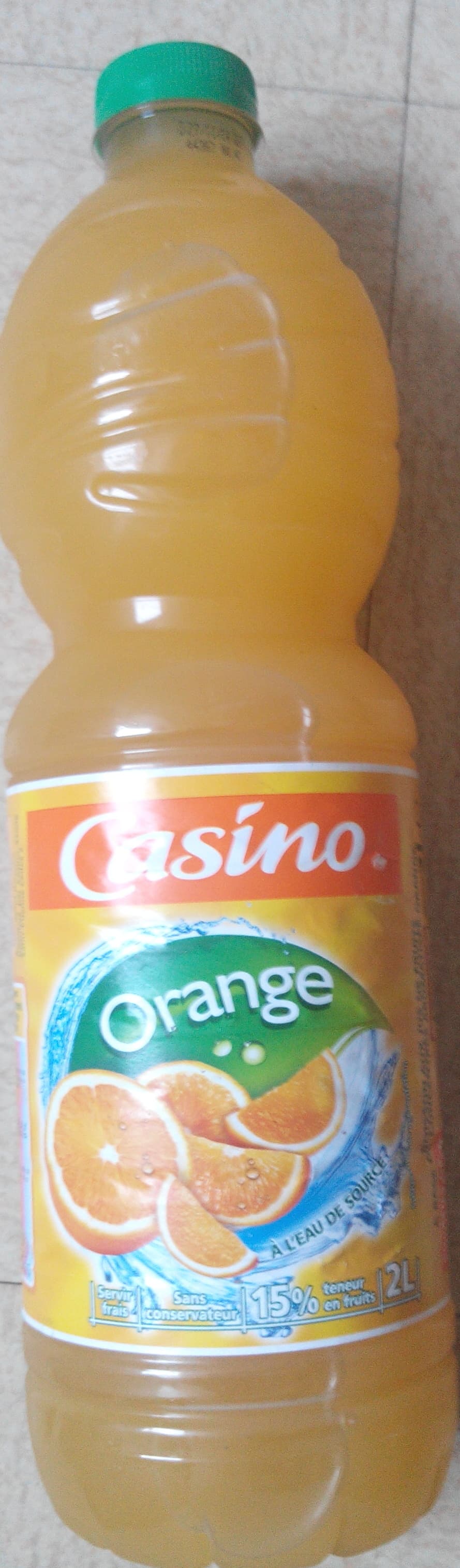 Casino Orange à l'eau de source packshot