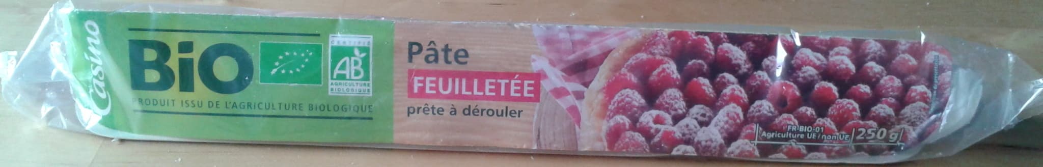 Casino Pâte Feuilletée Bio Prête à dérouler packshot