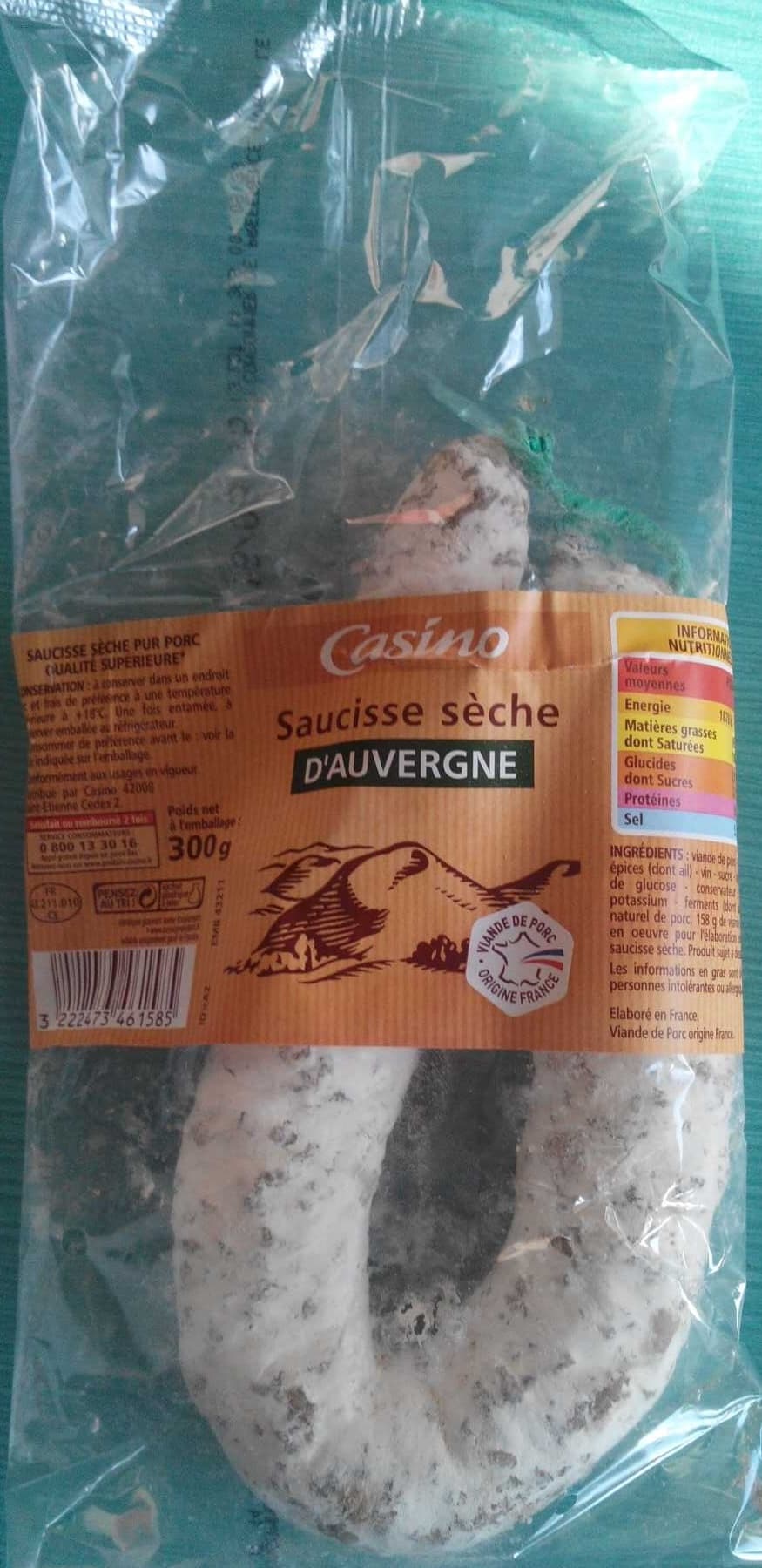 Casino Saucisse sèche d'Auvergne packshot