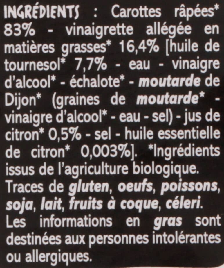 Casino Carottes râpées bio packshot