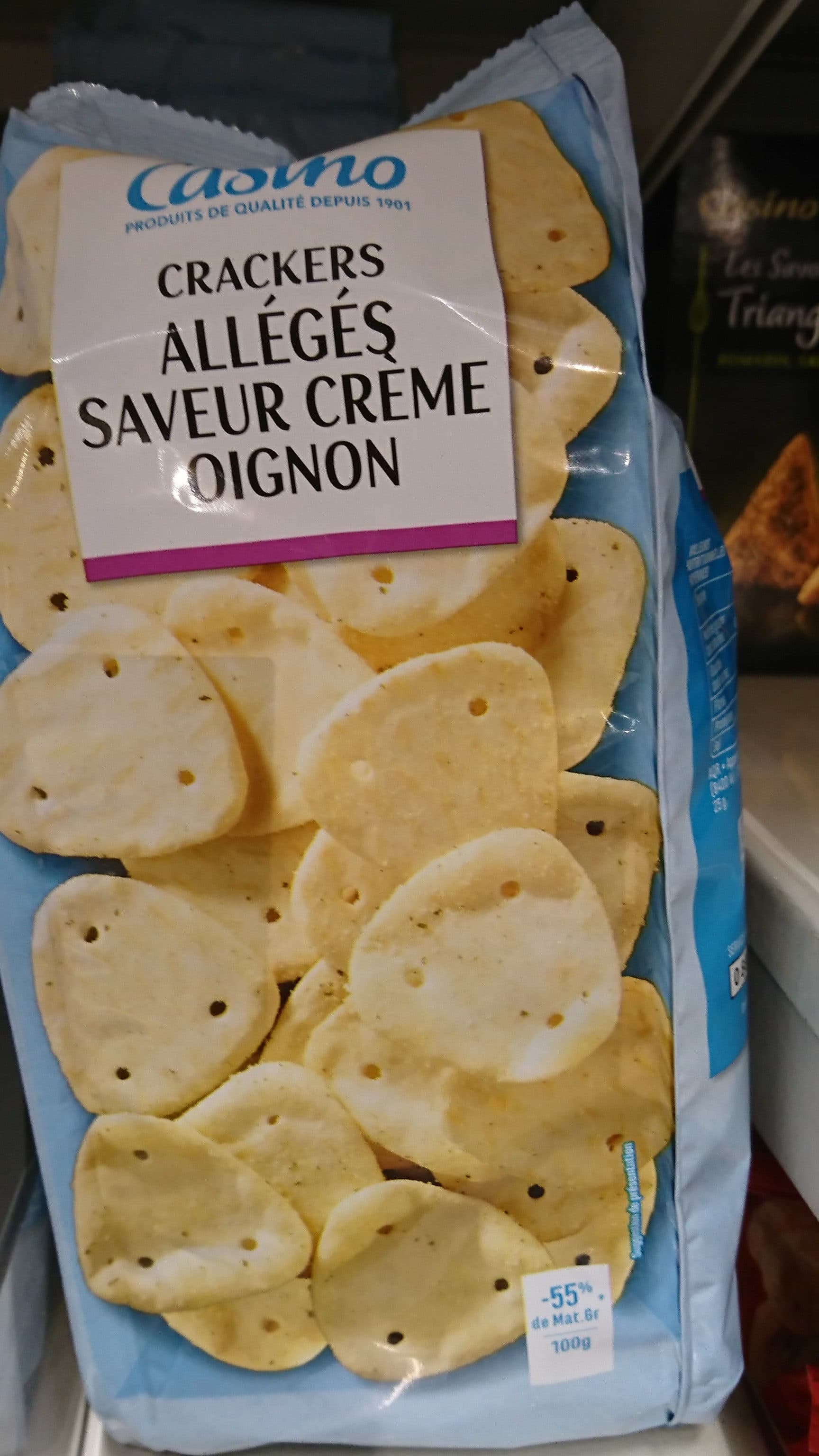 Casino Crackers allégés saveur crème oignon packshot