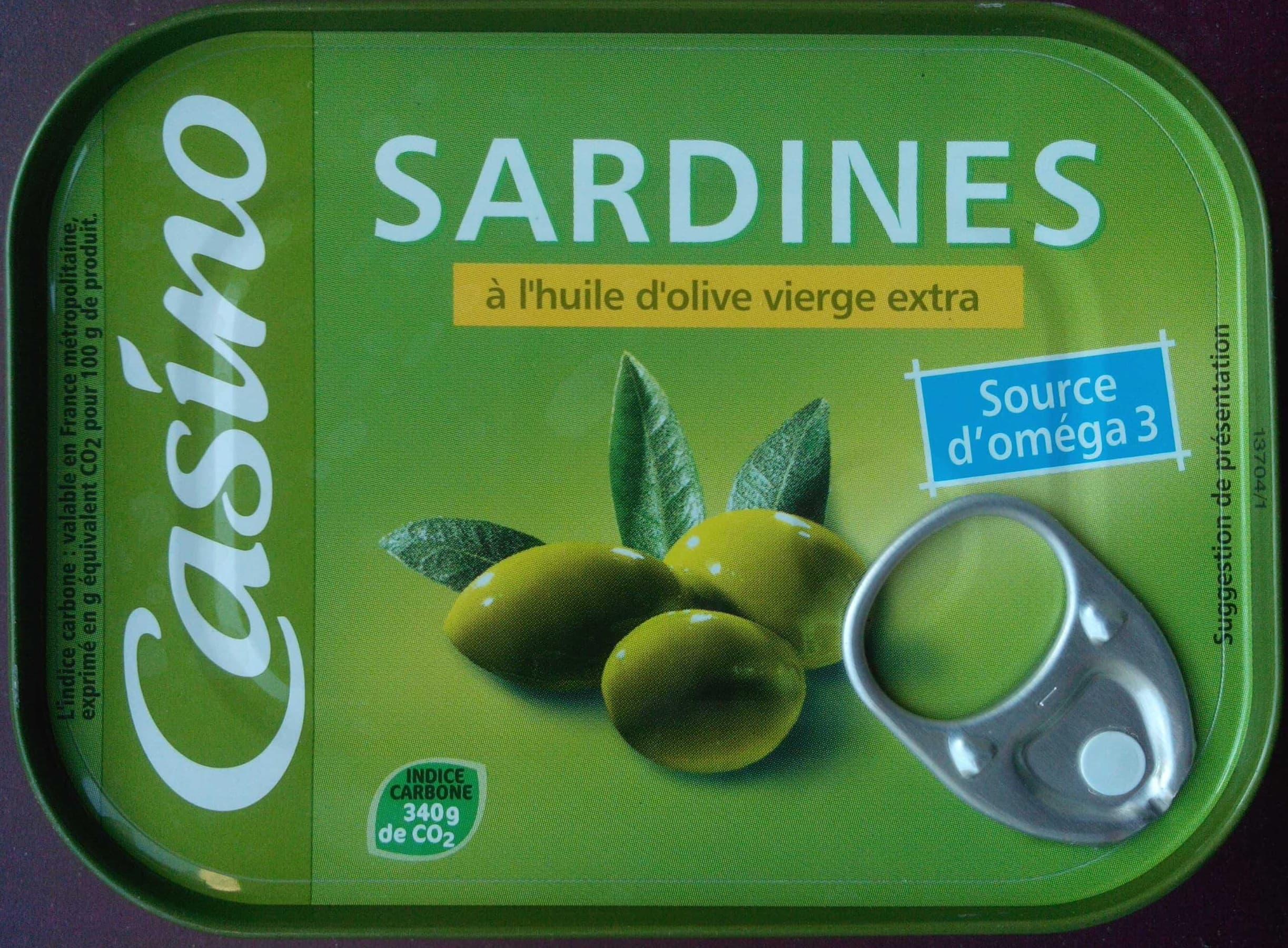 Casino Sardines a l'huile d'olive vierge extra packshot