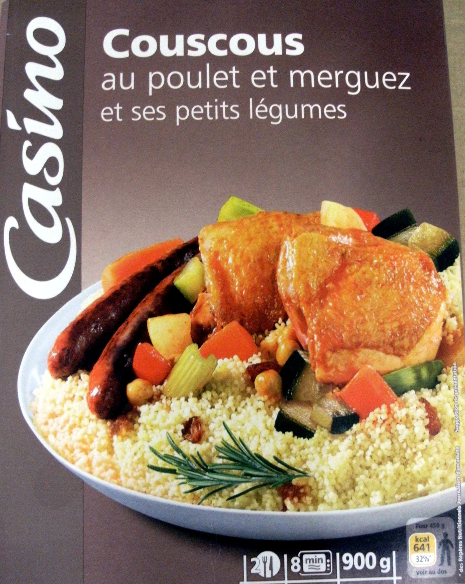 Casino Couscous au poulet et merguez et ses petits légumes (2 portions) packshot
