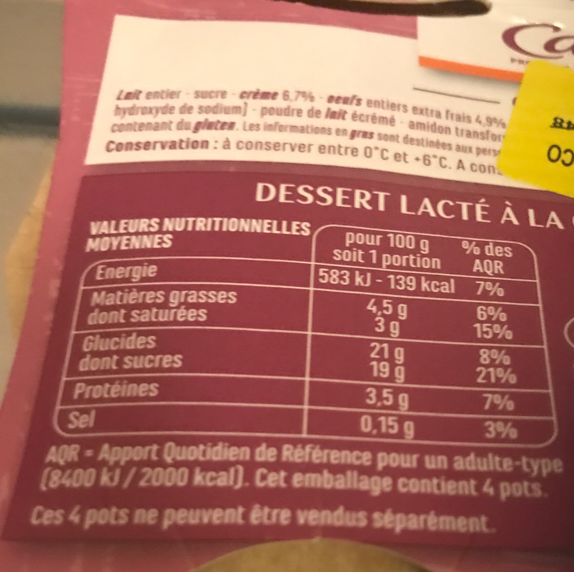 Casino Petits pots de crème au caramel packshot
