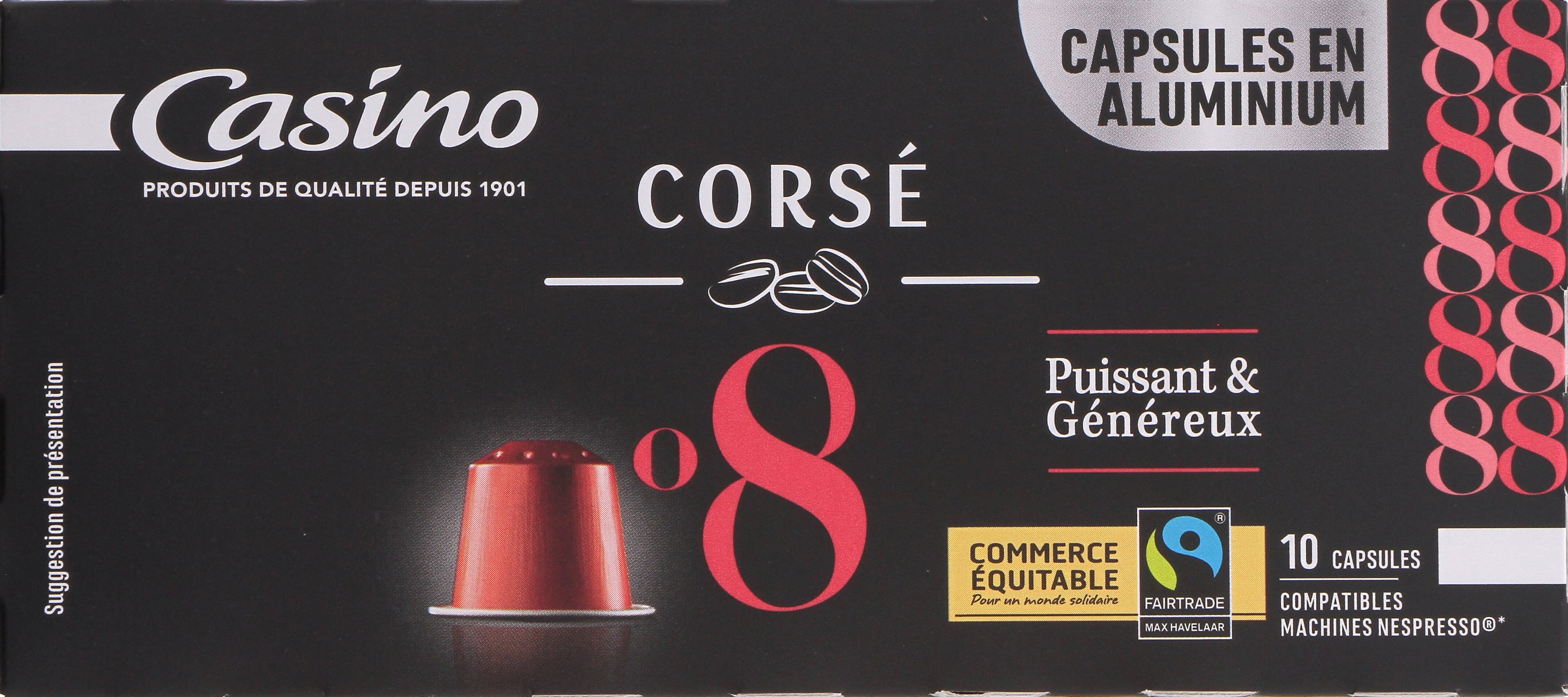 Casino capsules de café Espresso Corsé packshot