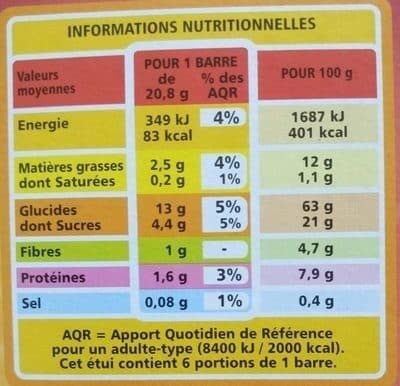 Casino Barre de céréales - noisettes amandes packshot