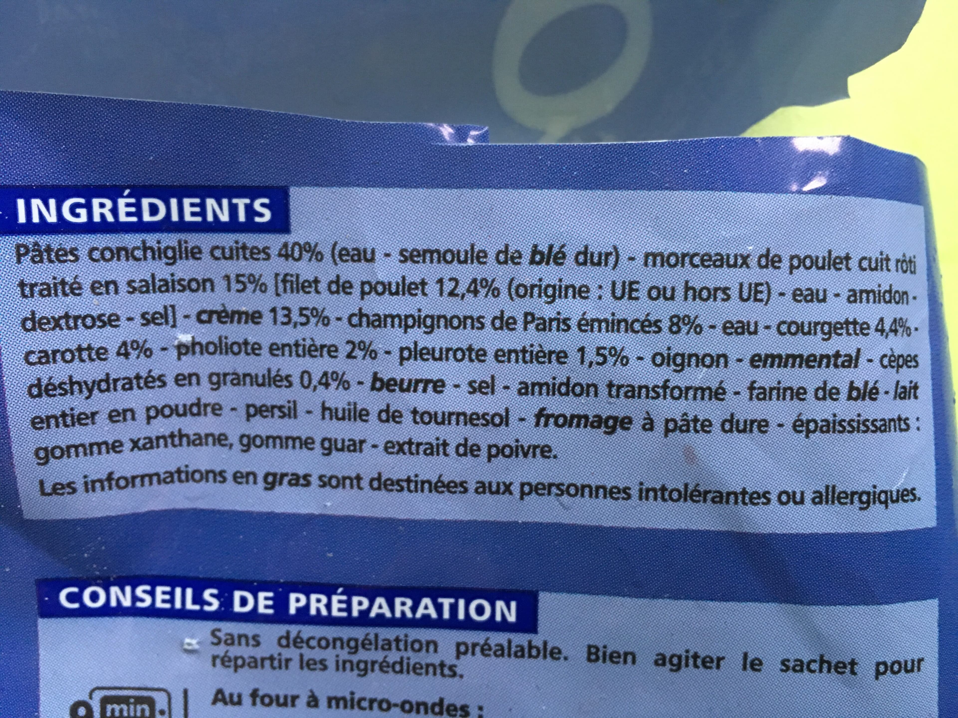 Casino Conchiglies au poulet et aux champignons packshot