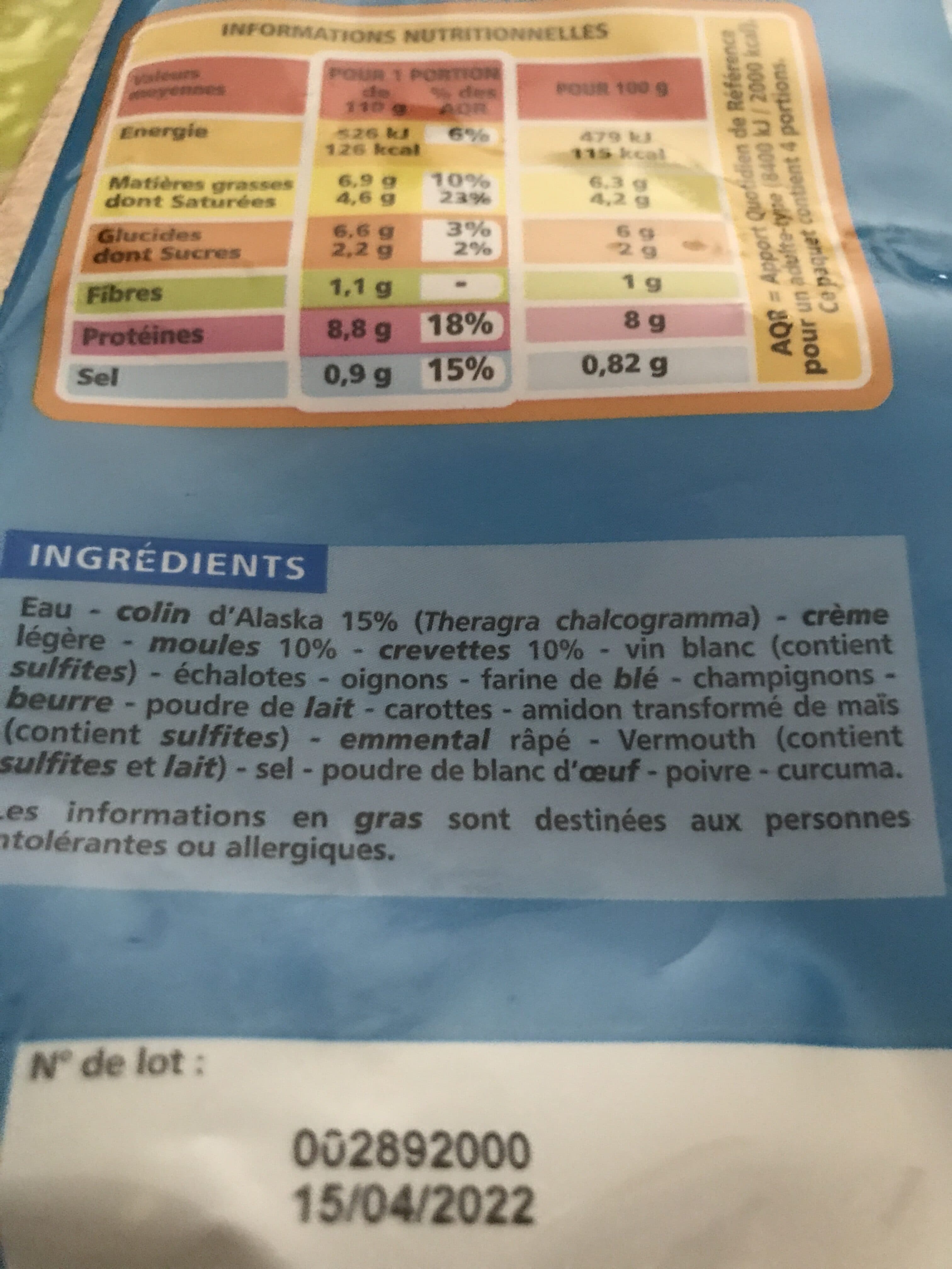 Casino Coquilles de fruits de mer packshot