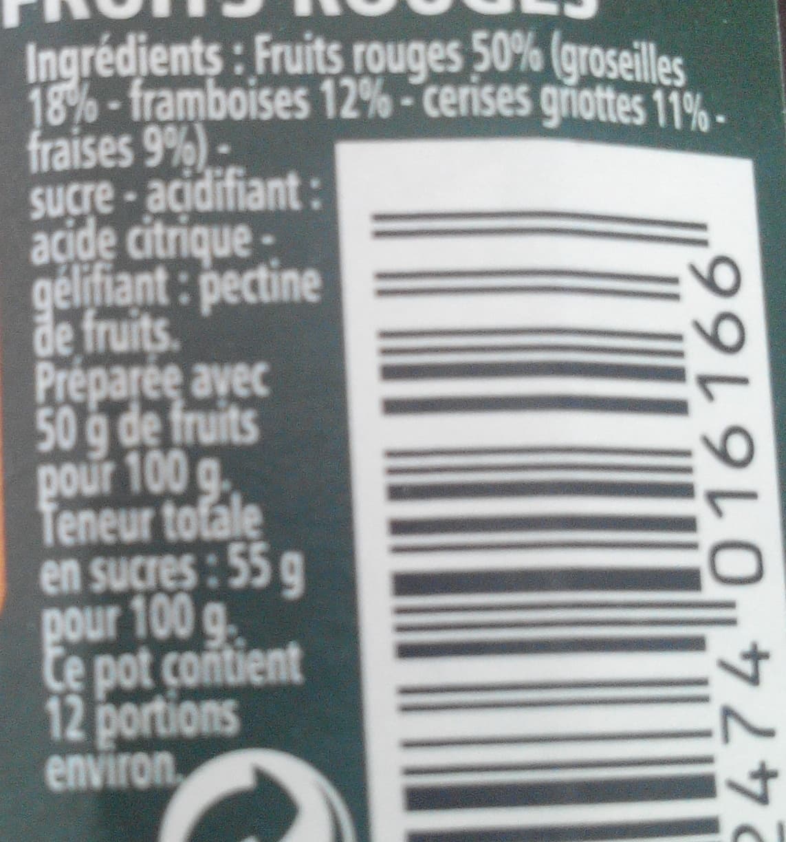 Casino Confiture extra 4 fruits rouges packshot