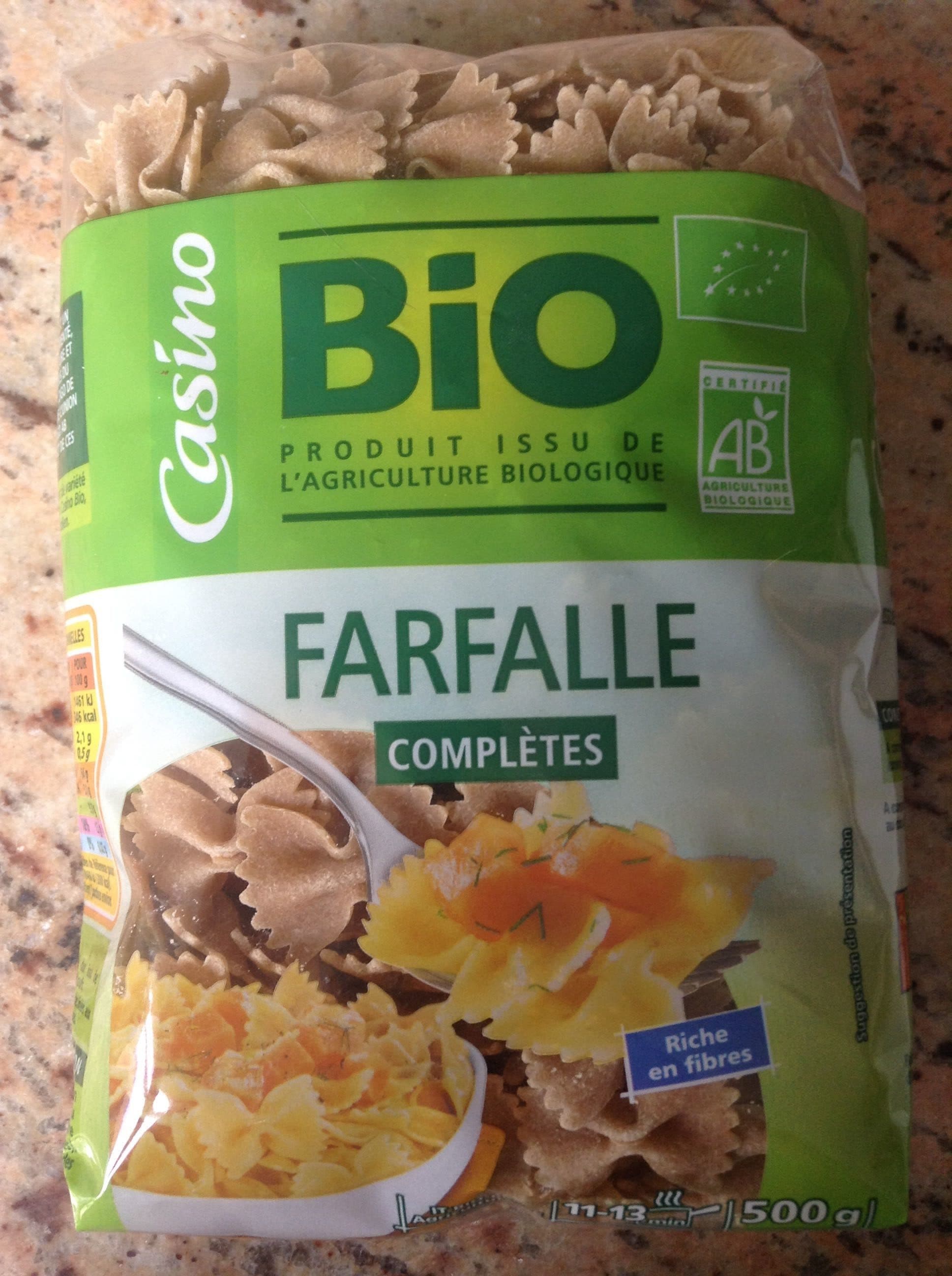 Casino Farfalles au blé complet bio packshot