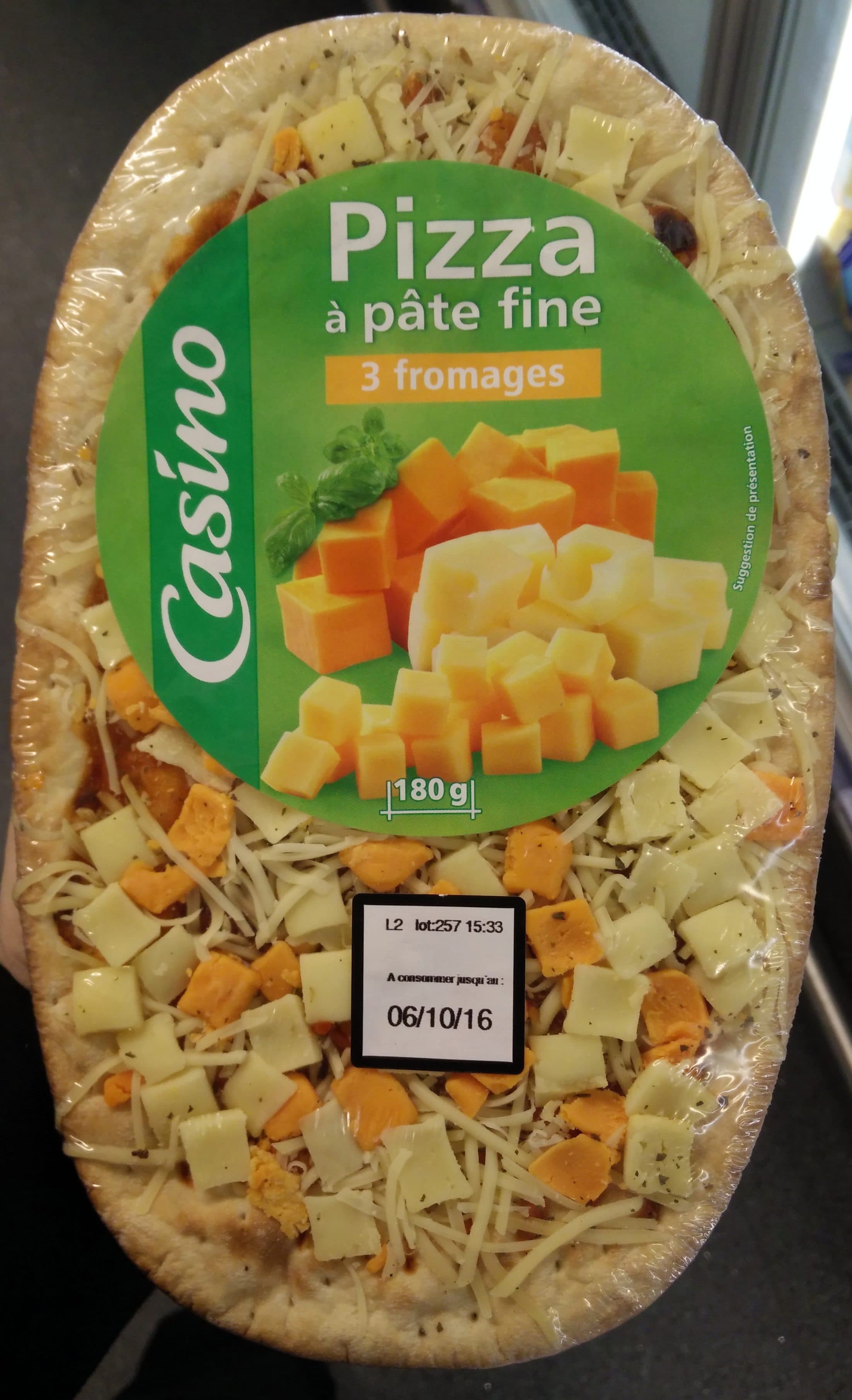 Casino Pizza à pâte fine 3 fromage packshot