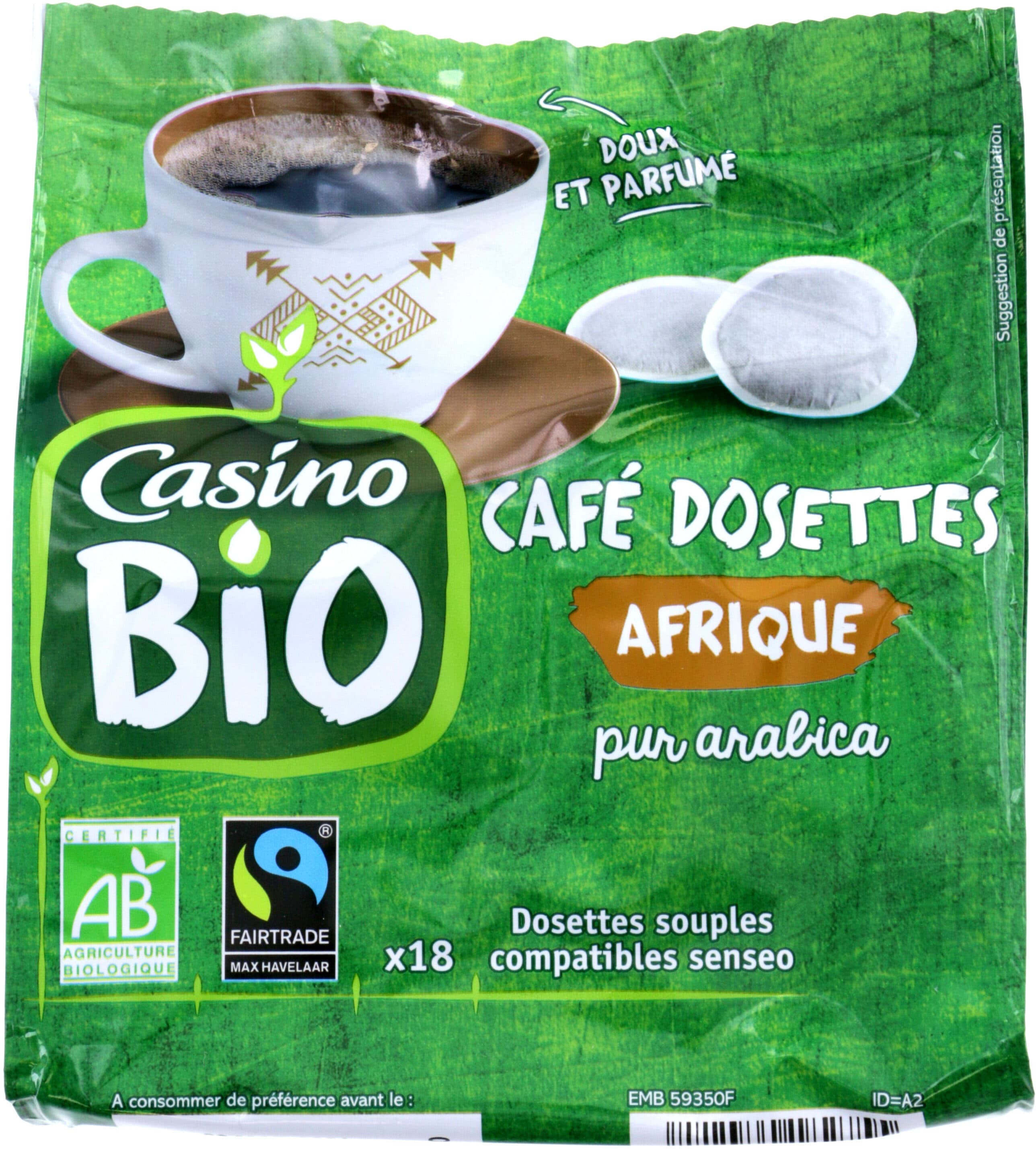 Casino Bio Pur Arabica AFRIQUE doux et parfumé packshot
