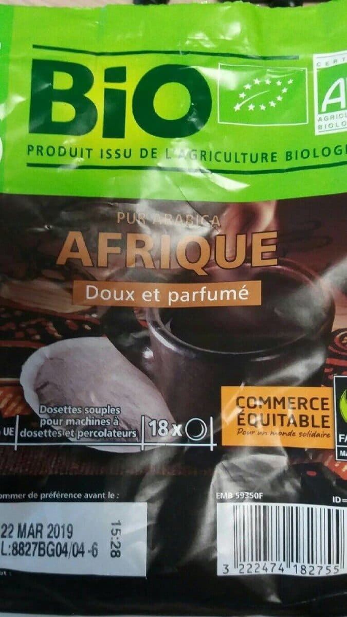 Casino Bio Pur Arabica AFRIQUE doux et parfumé packshot