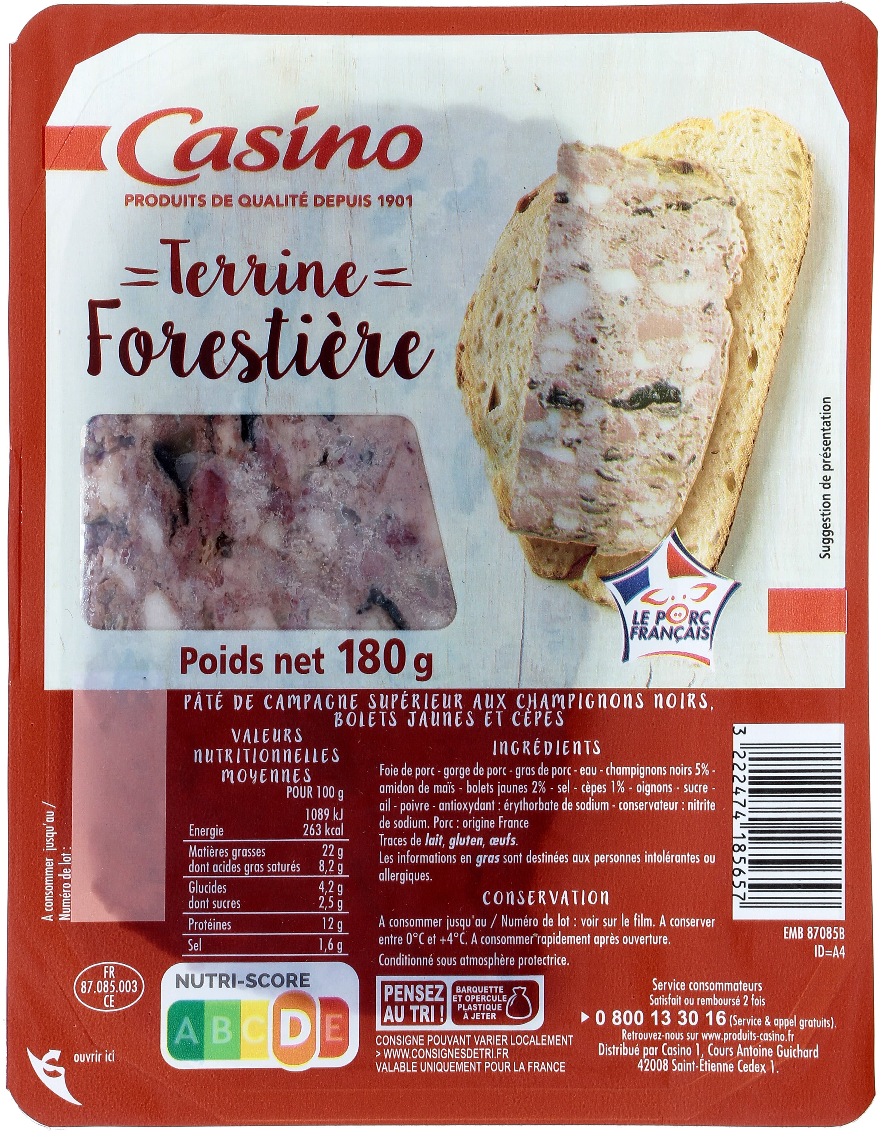 Casino Terrine forestière packshot