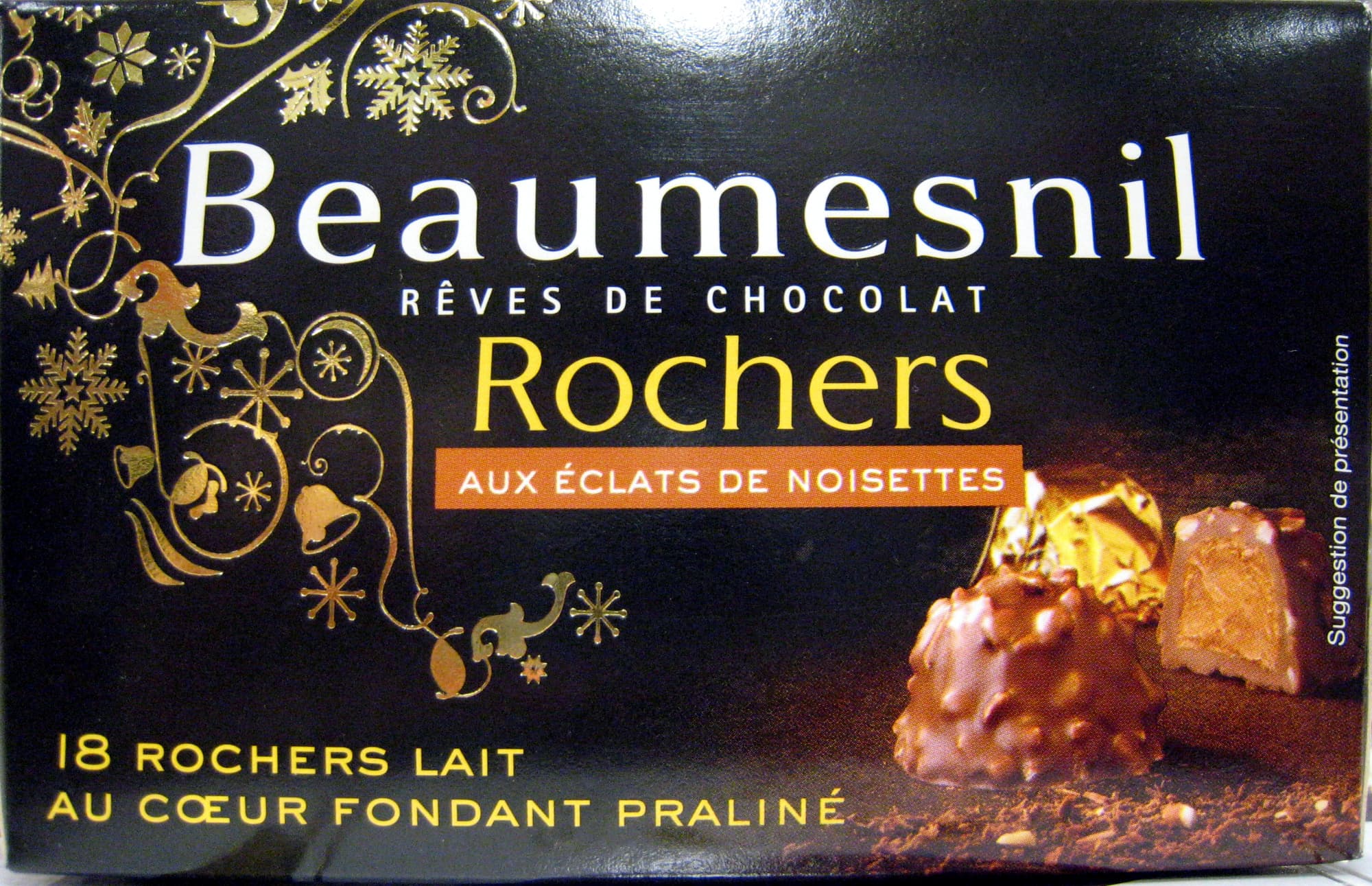Beaumesnil Rêves de chocolat Rochers aux éclats de noisettes Beaumesnil packshot