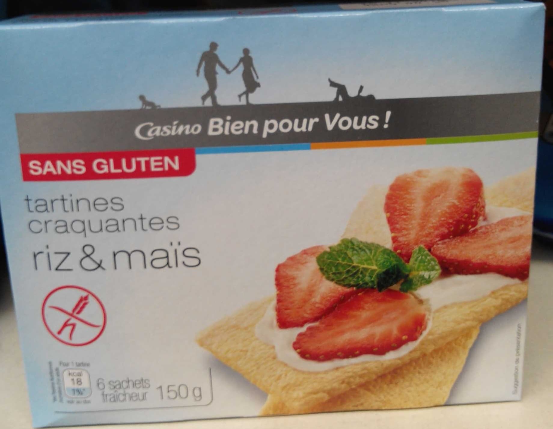 Casino bien pour vous Tartines craquantes riz & maïs packshot