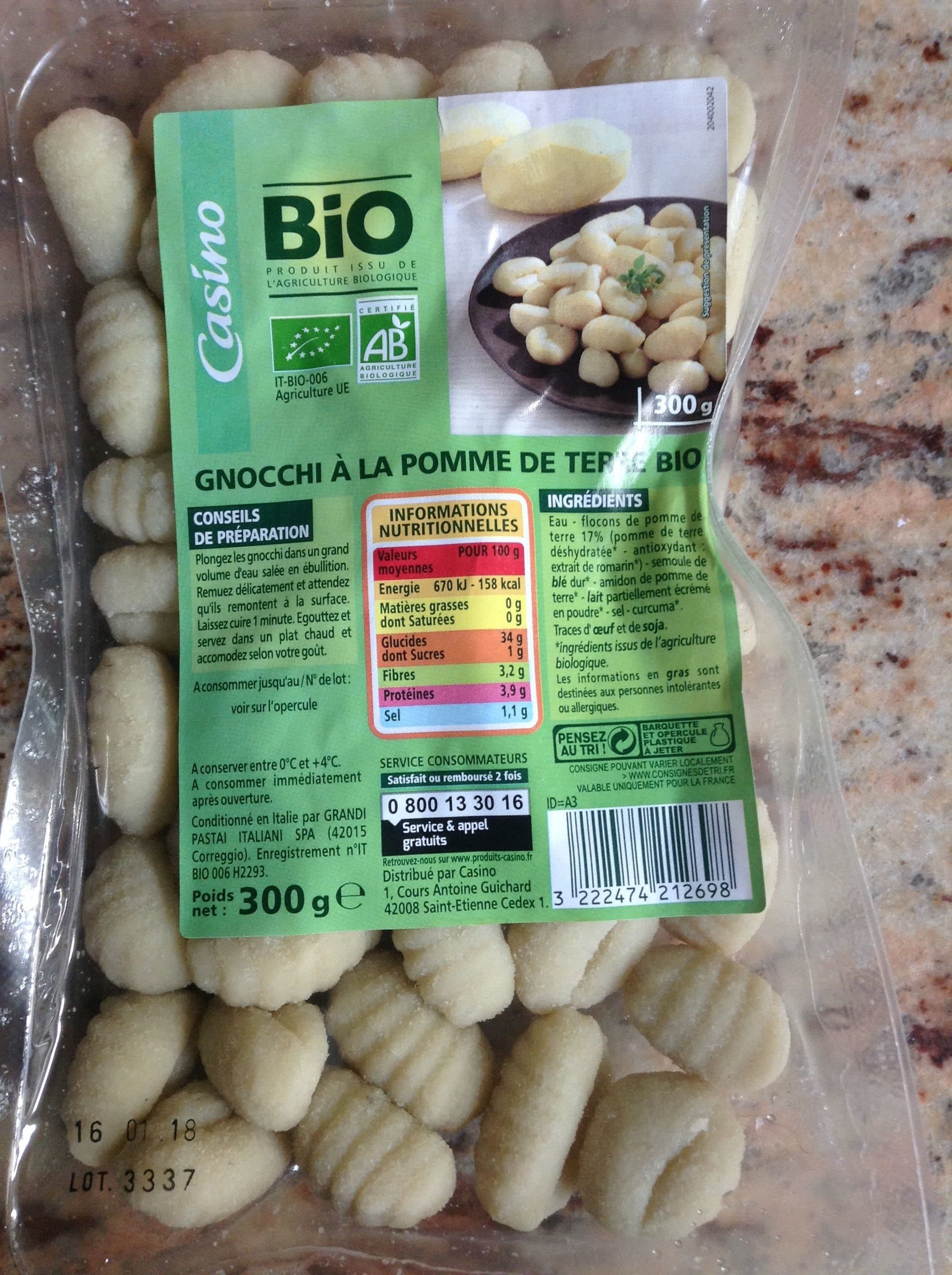 Casino gnocchi à la pomme de terre bio packshot