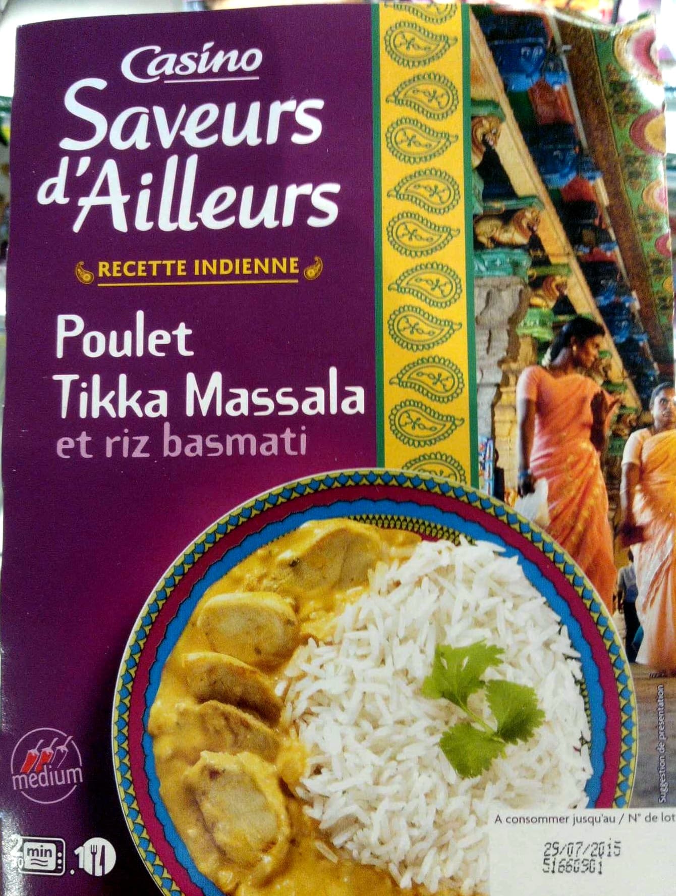 Casino Poulet tikka massala et riz basmati packshot