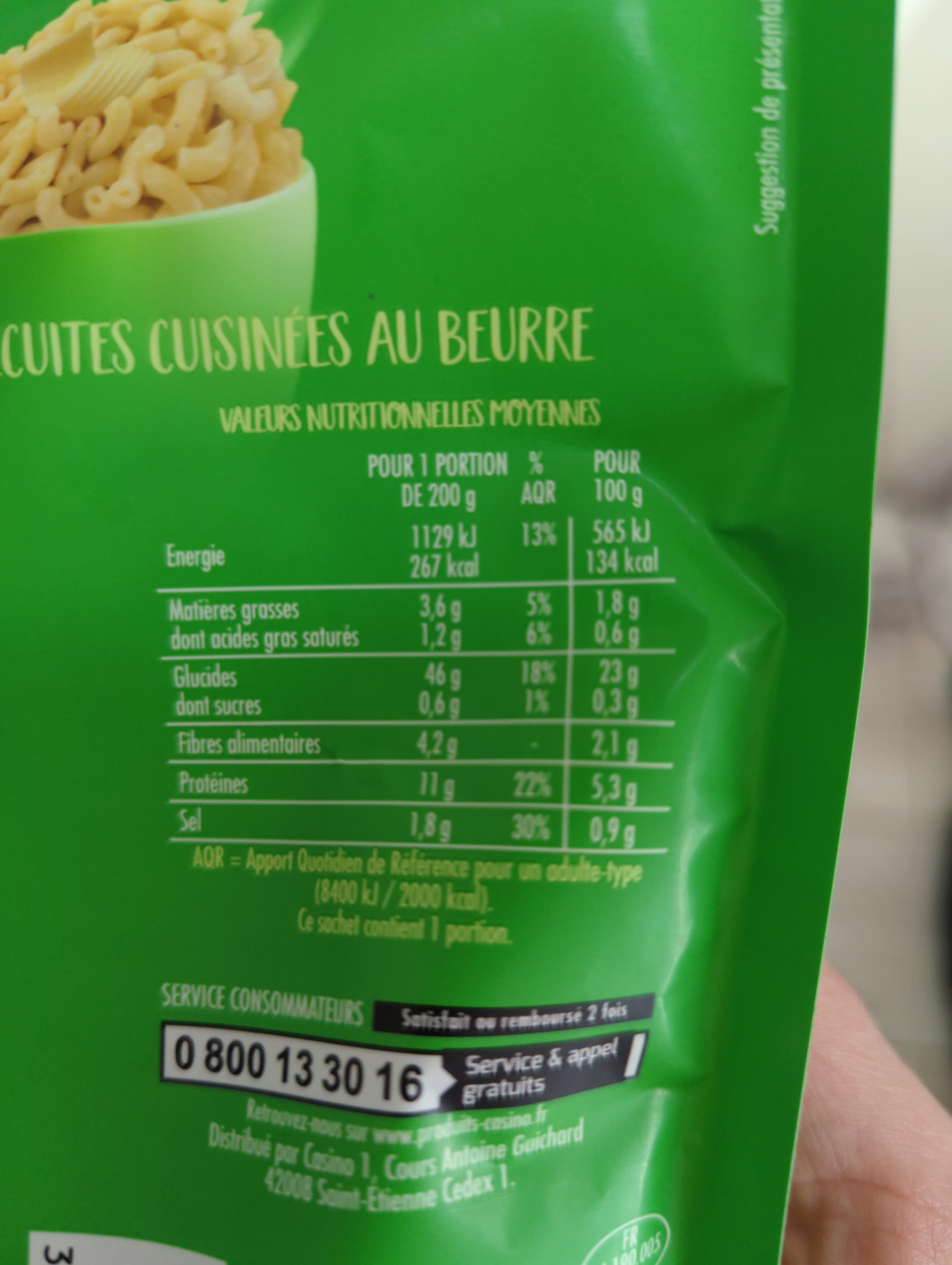Casino Coquillettes au Beurre packshot