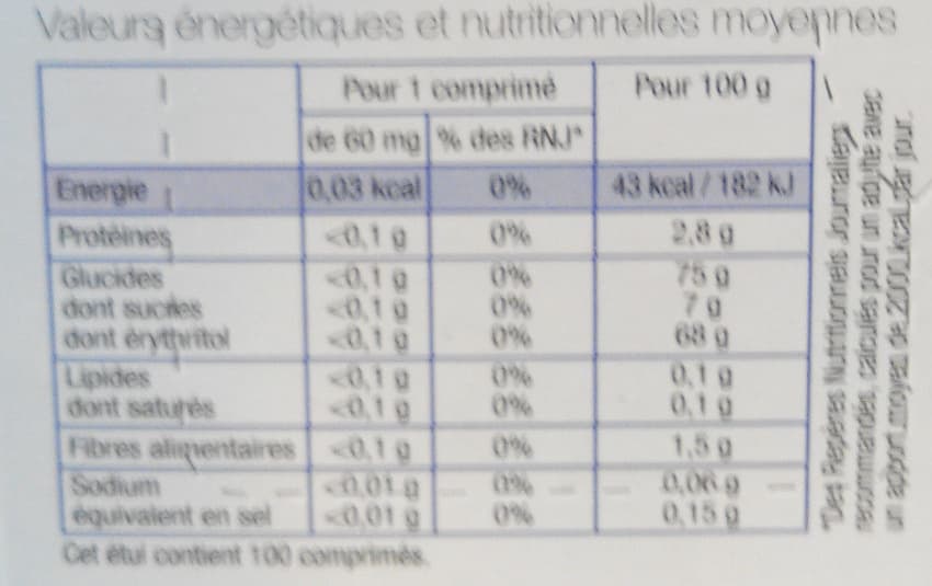 Casino bien pour vous Edulcorant de table à base d'extrait de selvia packshot