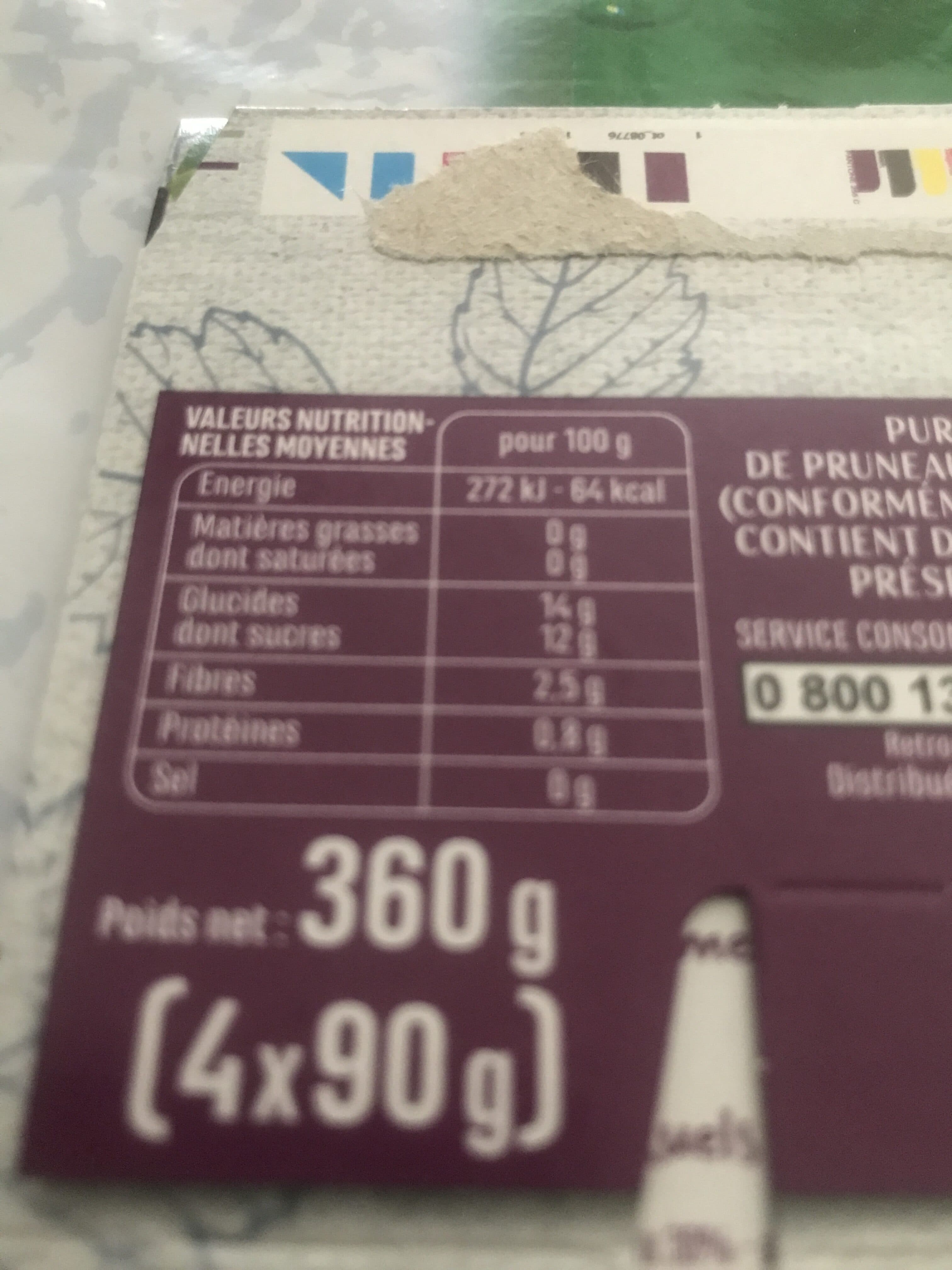 Casino Purée de fruits Pomme Pruneau sans sucres ajoutés packshot