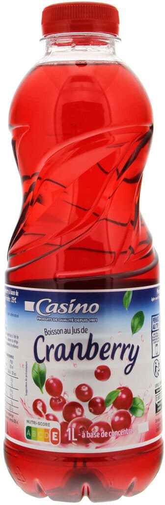 Casino Boisson au jus de cranberry - A base de concentré packshot