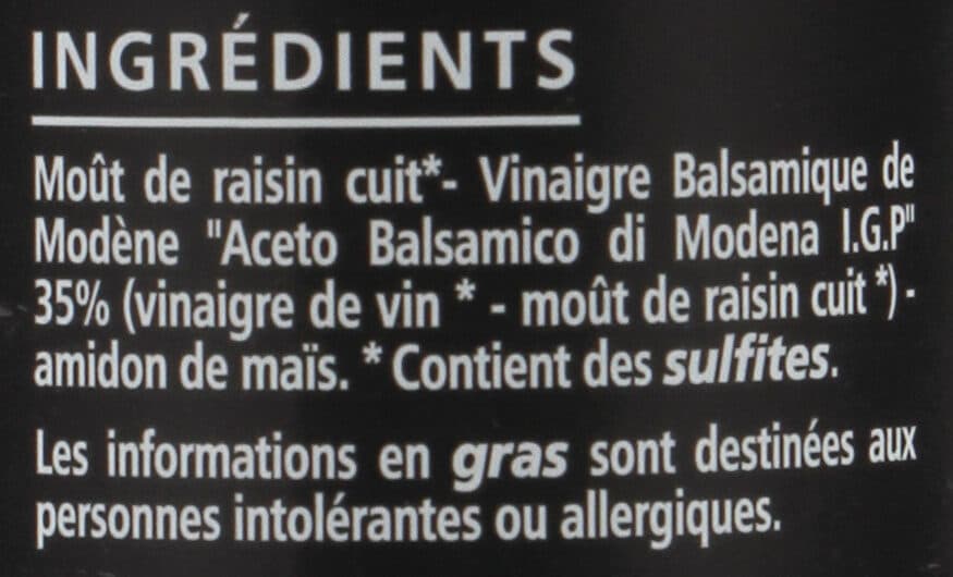 Casino Douceur à base de vinaigre balsamique de Modène packshot