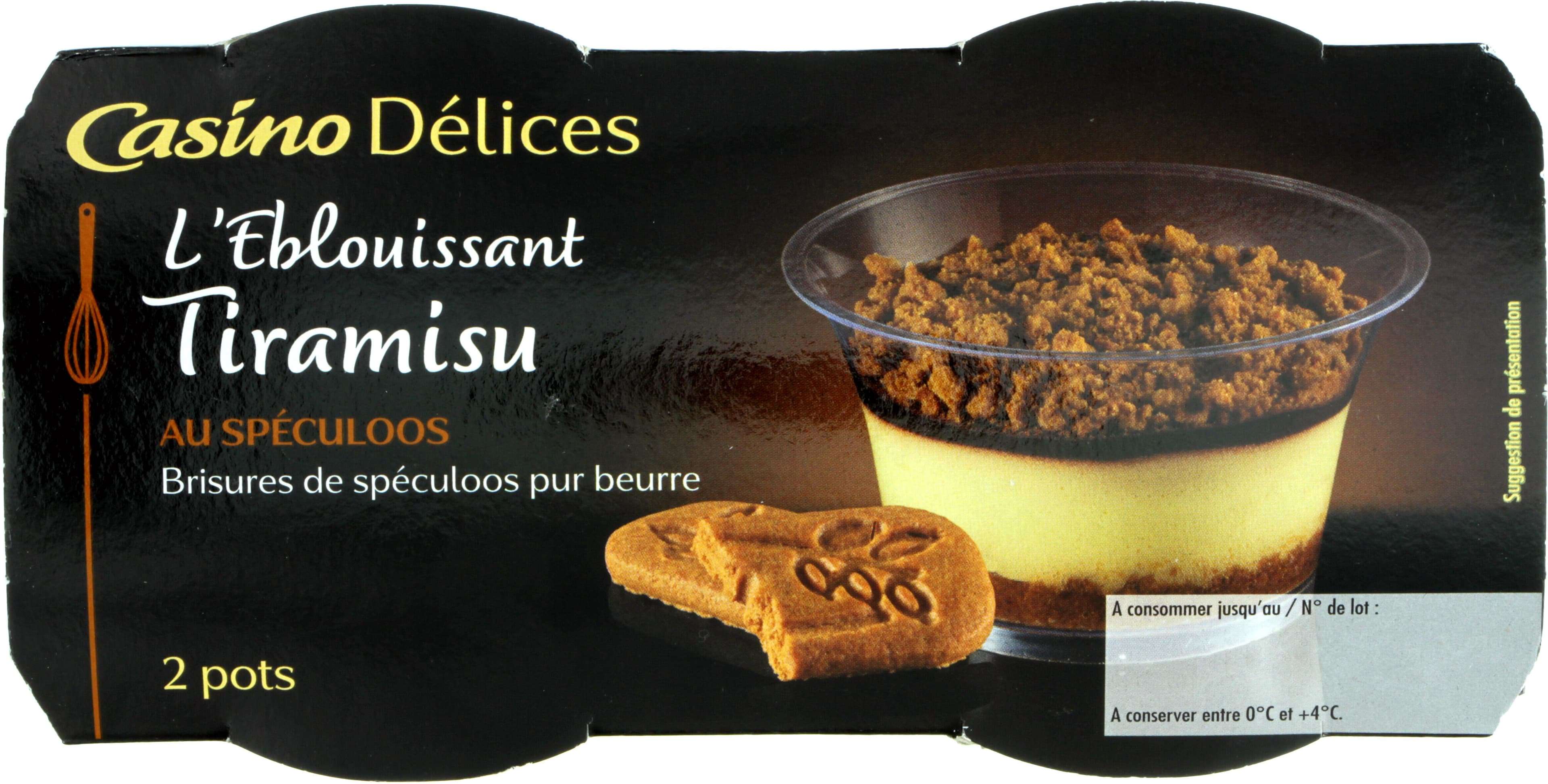 Casino L'éblouissant Tiramisu au spéculoos Brisures de spéculoos pur beurre packshot