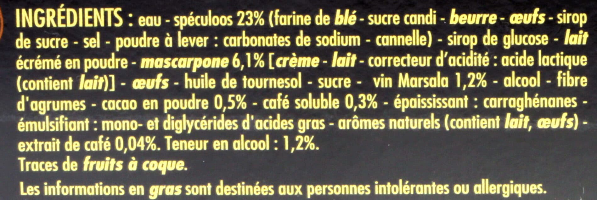 Casino L'éblouissant Tiramisu au spéculoos Brisures de spéculoos pur beurre packshot