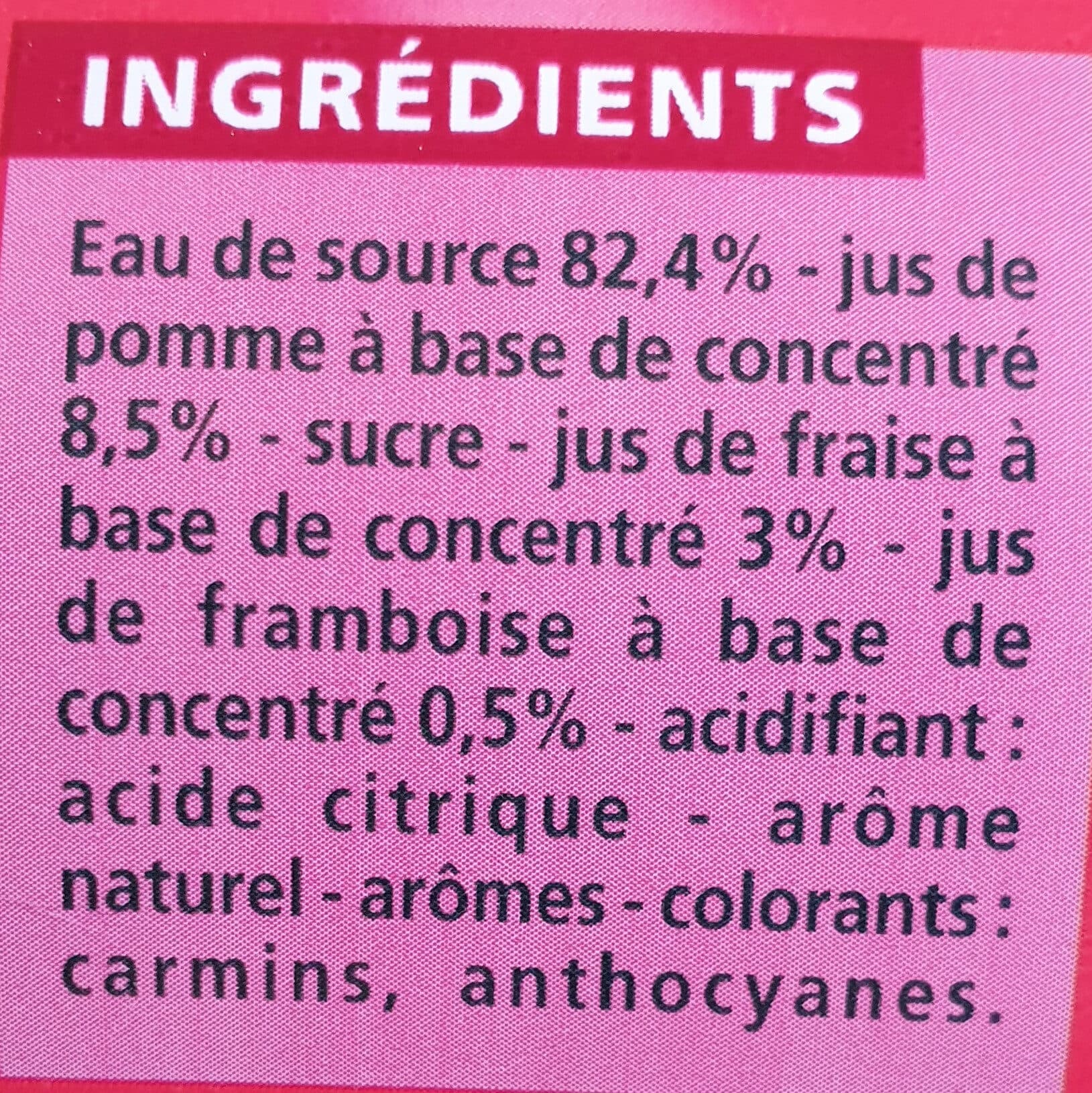 Casino Fraise Framboise à l'eau de source packshot