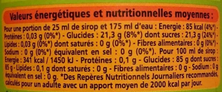 Casino Sirop grenadine au sucre de canne packshot