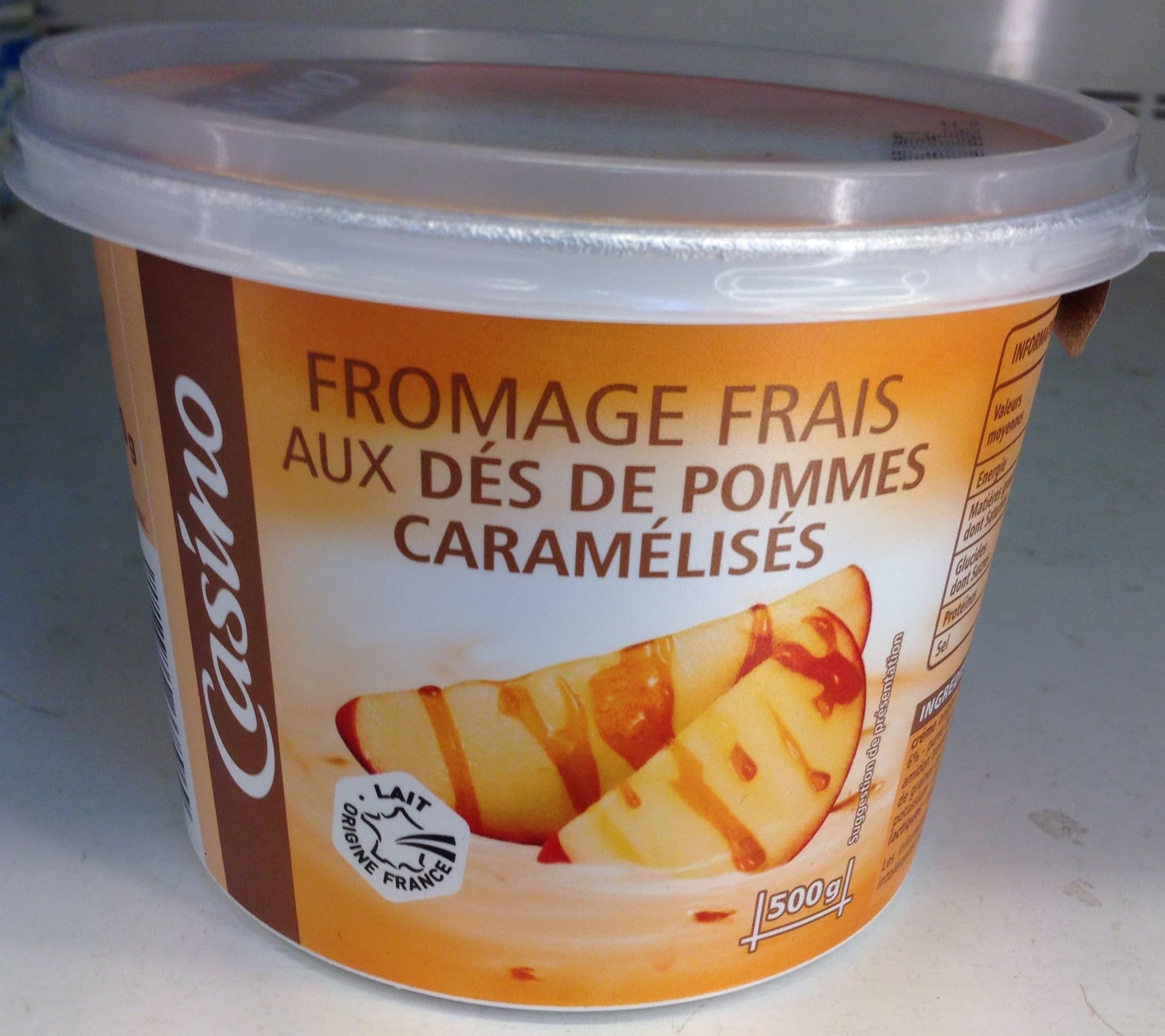 Casino Fromage frais aux dés de pommes caramélisés packshot