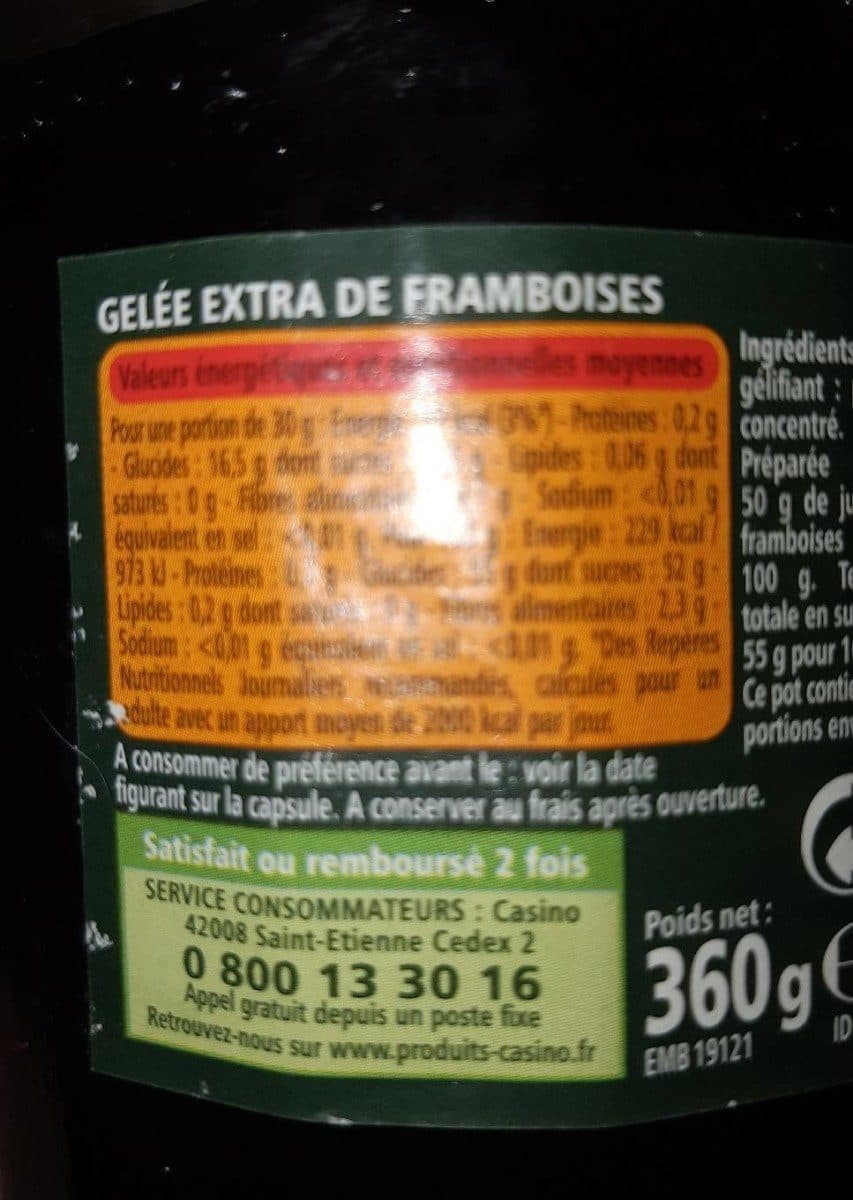 Casino Gelée extra Framboises packshot