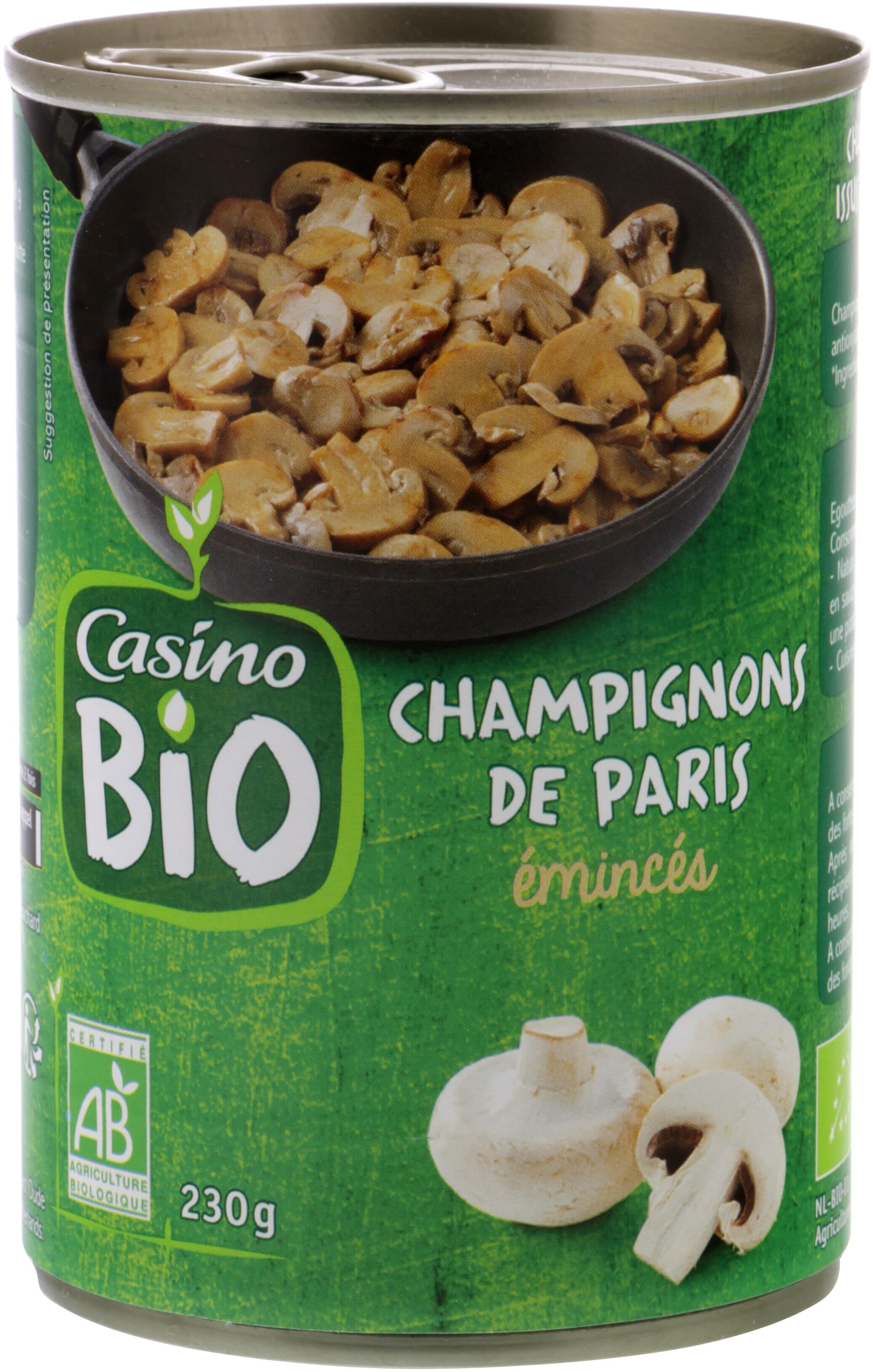 Casino Champignons de Paris émincés packshot
