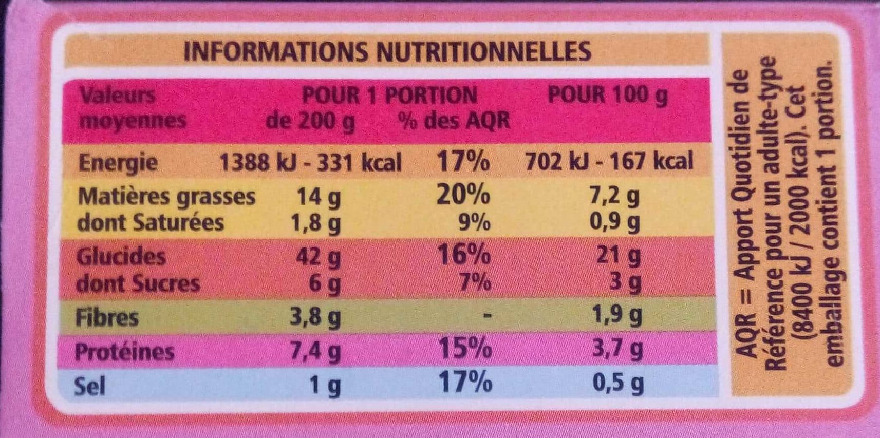 Casino Taboulé oriental légumes et raisins secs packshot