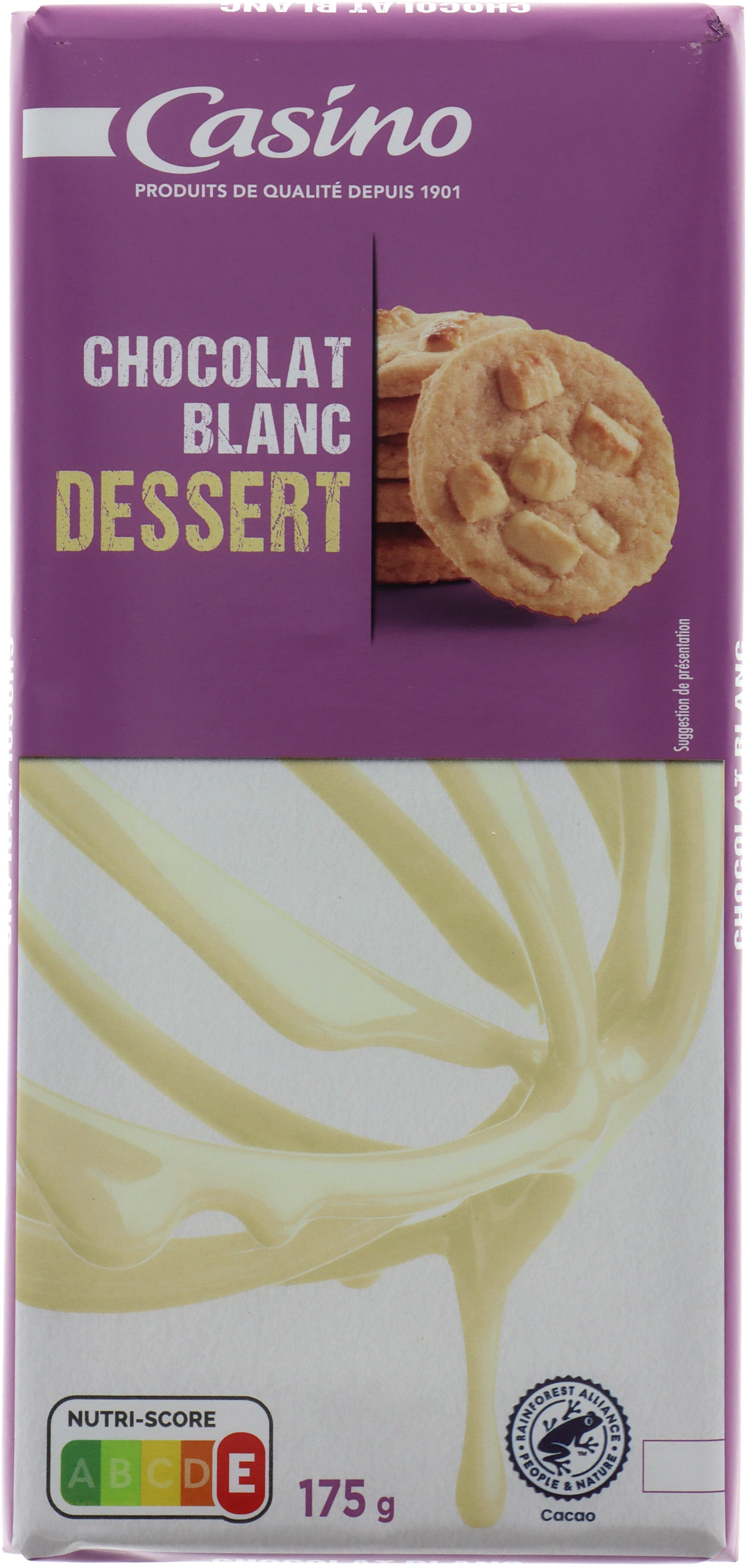 Casino Chocolat à pâtisser blanc packshot