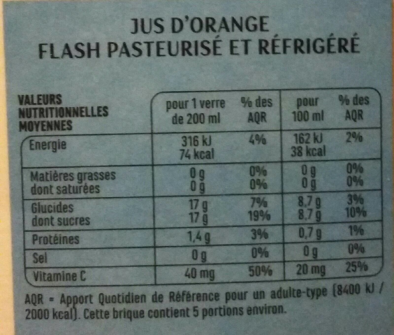 Casino 100 % pur jus Orange sans pulpe Flash pasteurisé packshot