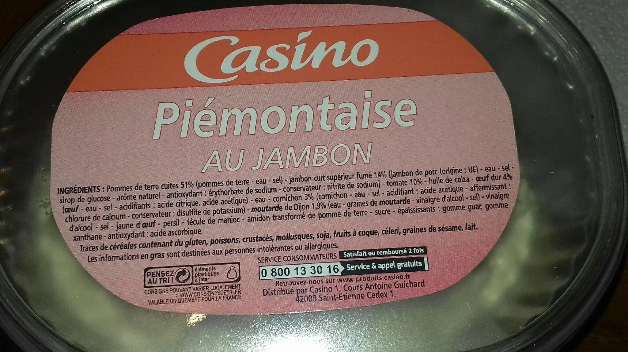 Casino Piémontaise au jambon packshot