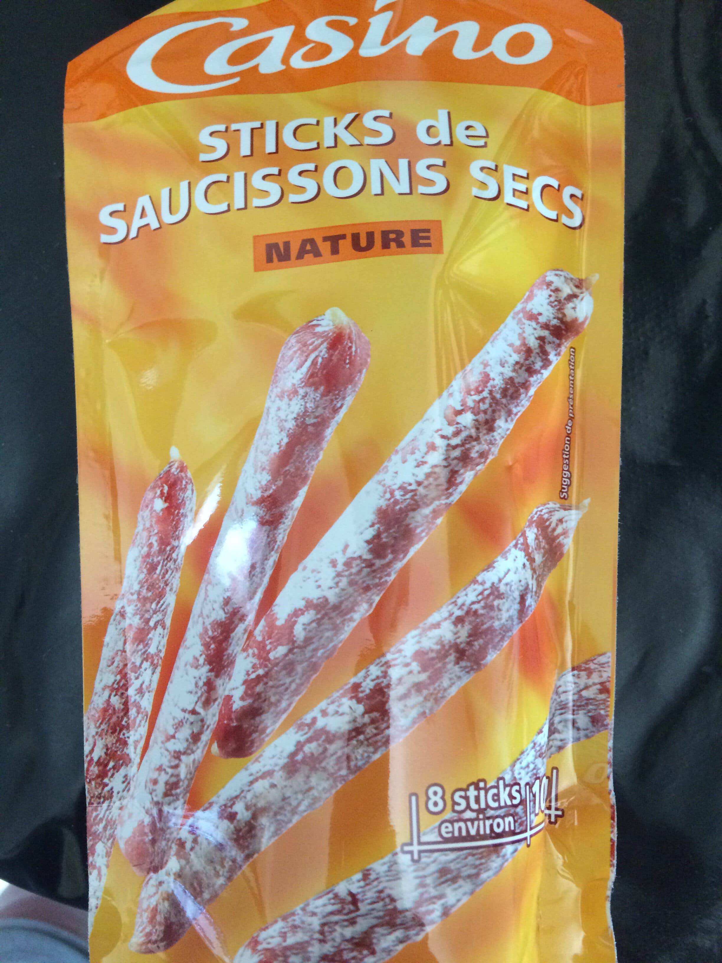 Casino Sticks de saucissons secs nature packshot