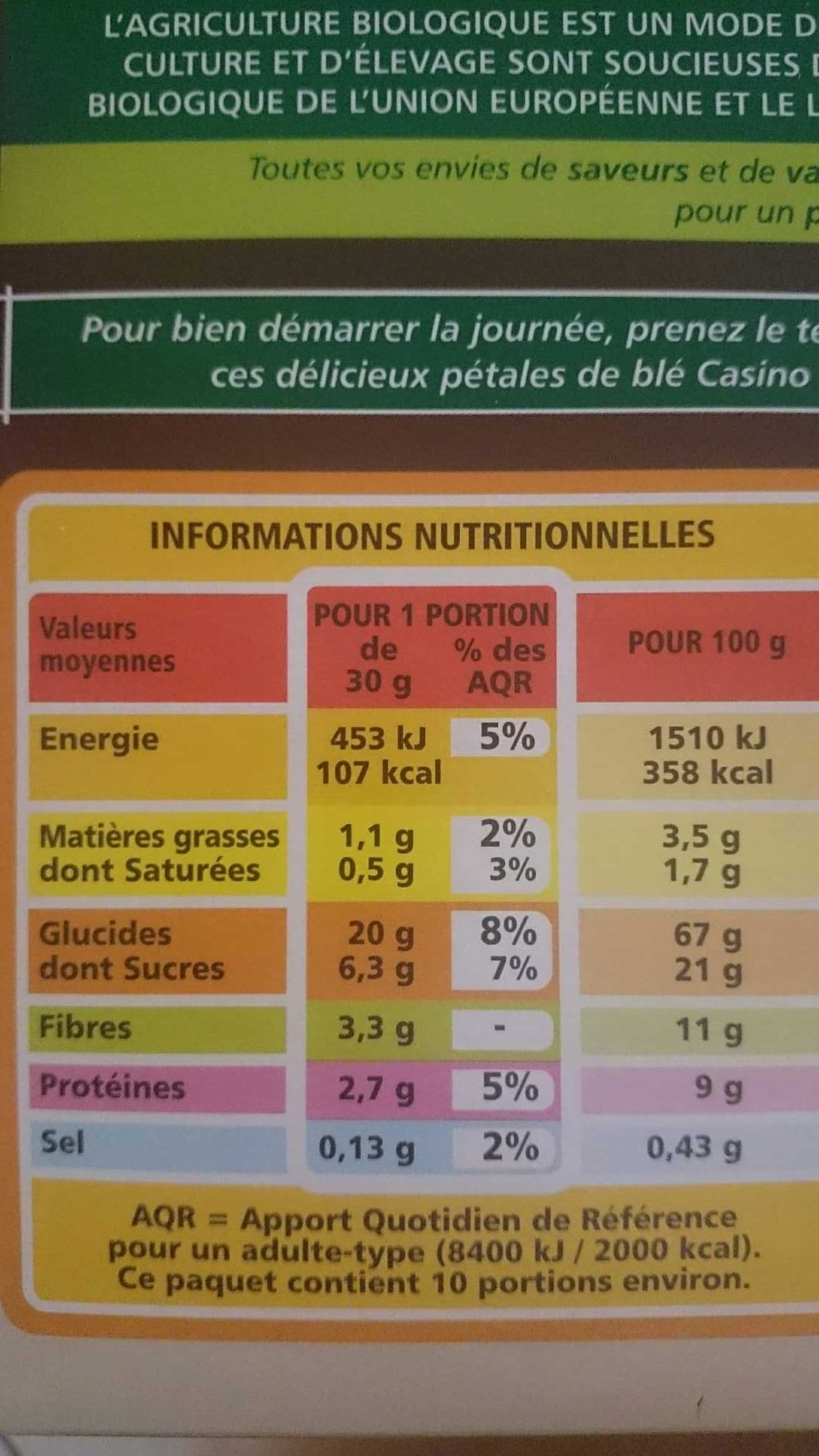 Casino Pétales de blé chocolat packshot