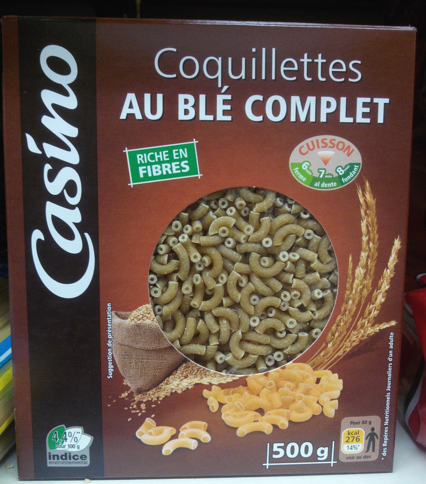 Casino Coquillettes au Blé Complet packshot