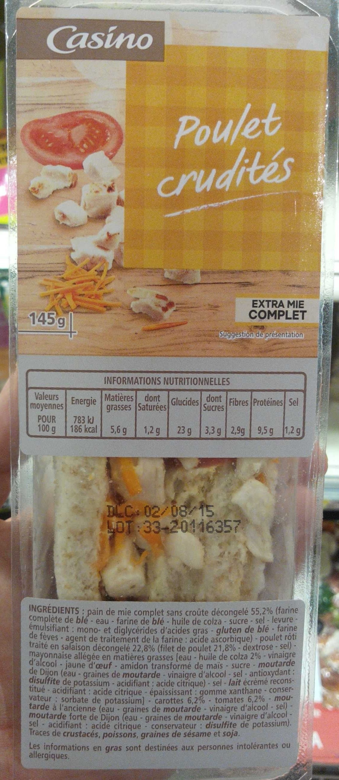 Casino Poulet Crudités packshot