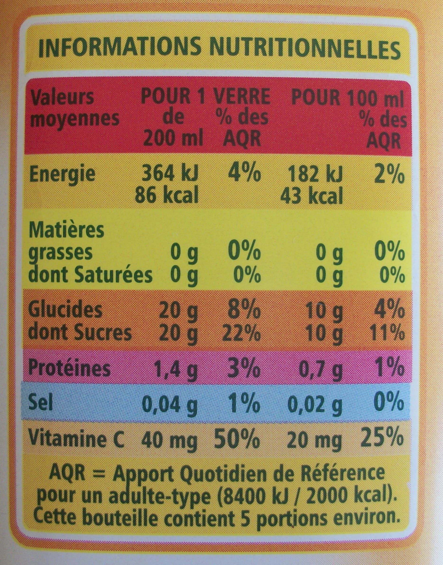 Casino 100% Pur Jus Orange avec pulpe packshot