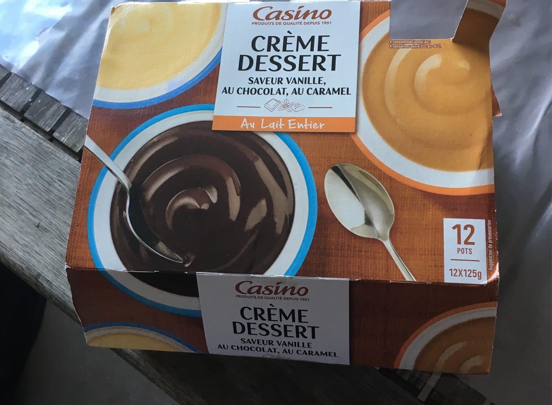 Casino Crème dessert - 4 saveur caramel - 4 saveur vanille - 4 saveur chocolat packshot