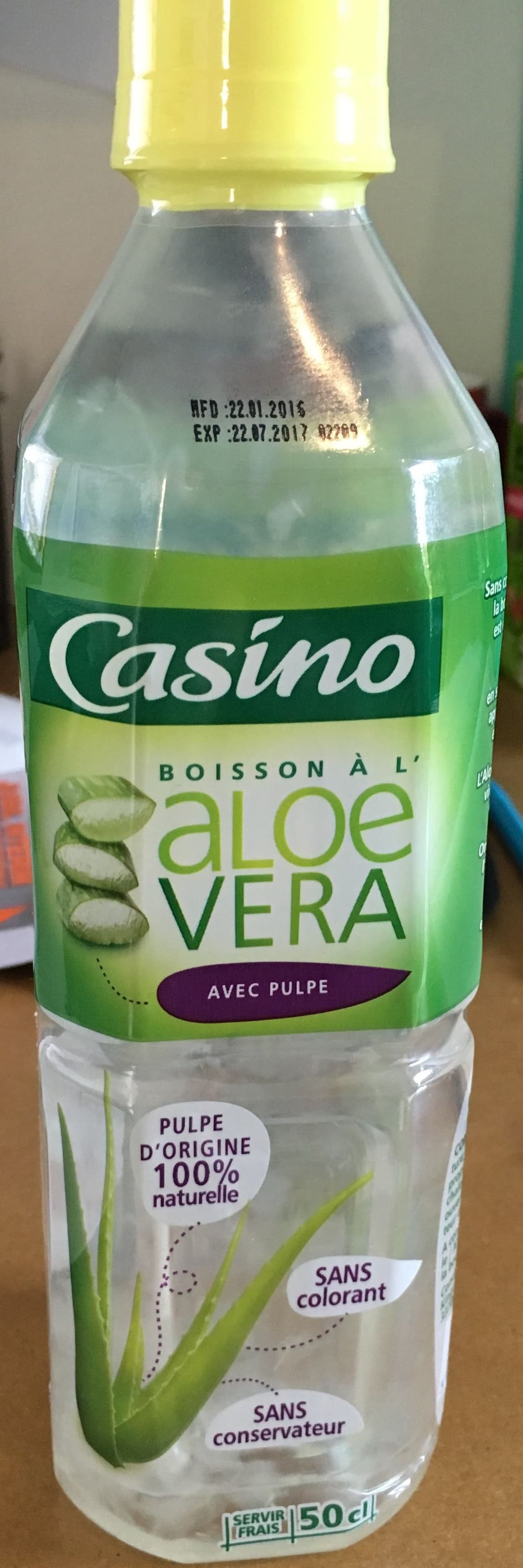 Casino Boisson à l'Aloé vera packshot