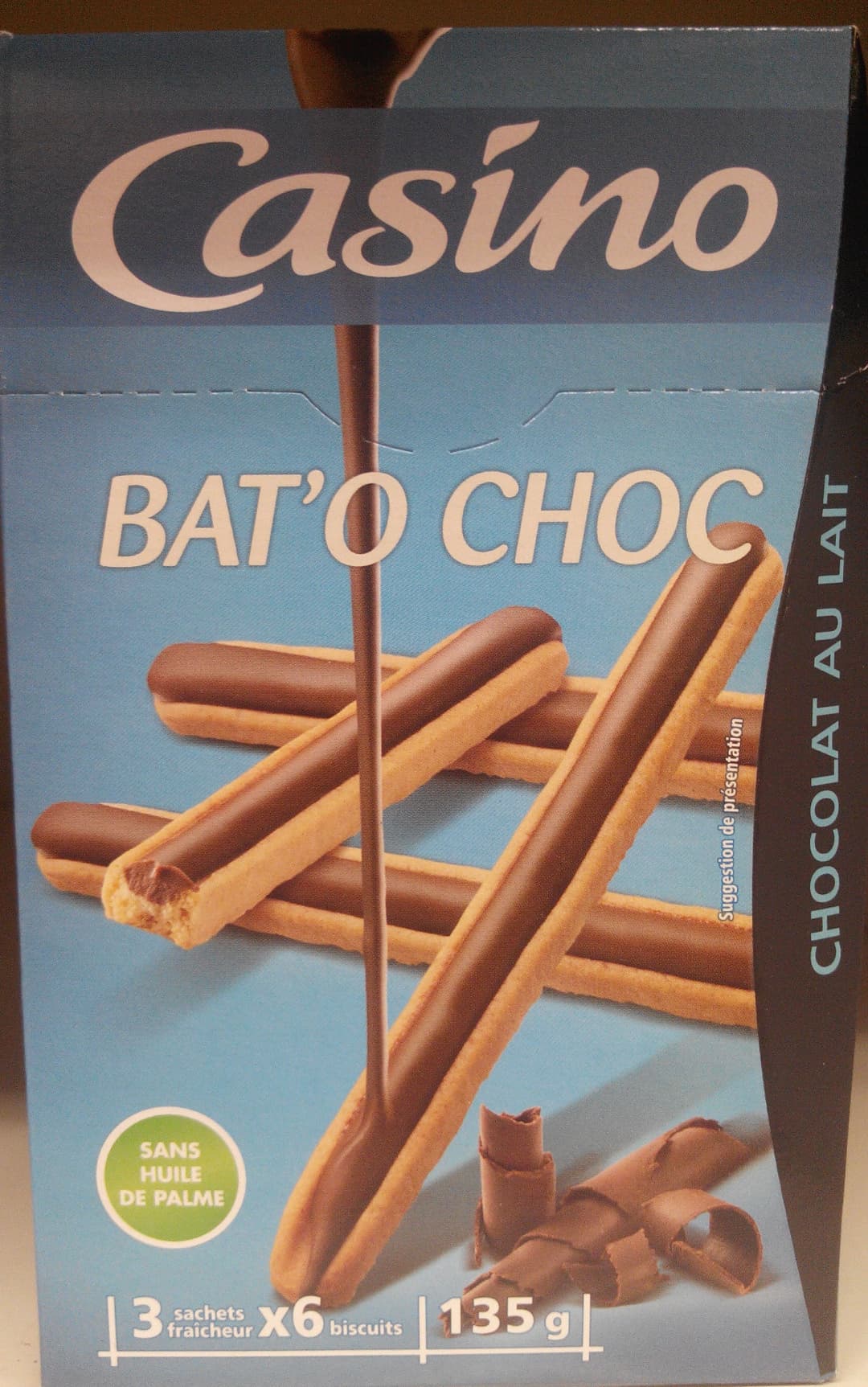 Casino Bat'o choc chocolat au lait packshot