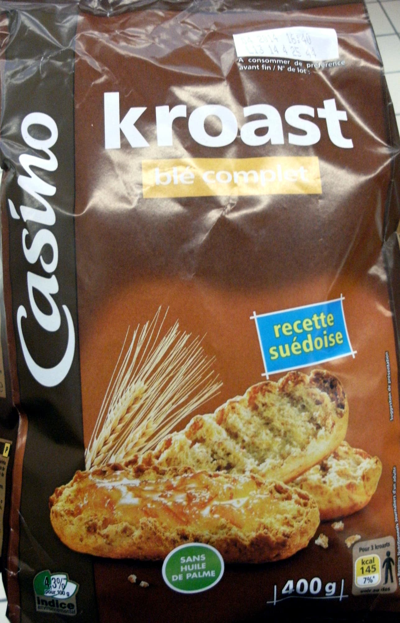 Casino KROAST Blé Complet - recette suédoise packshot