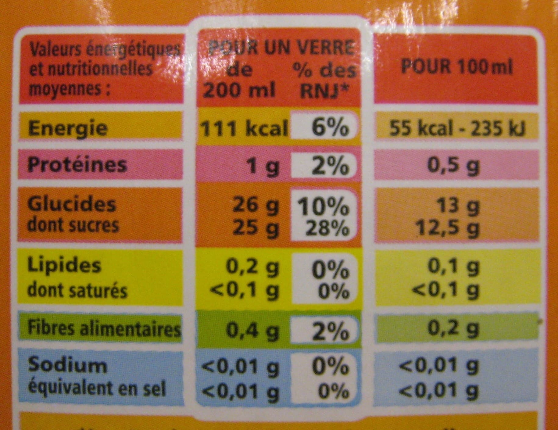 Casino Jus Orange Banane à base de concentré et de purée packshot